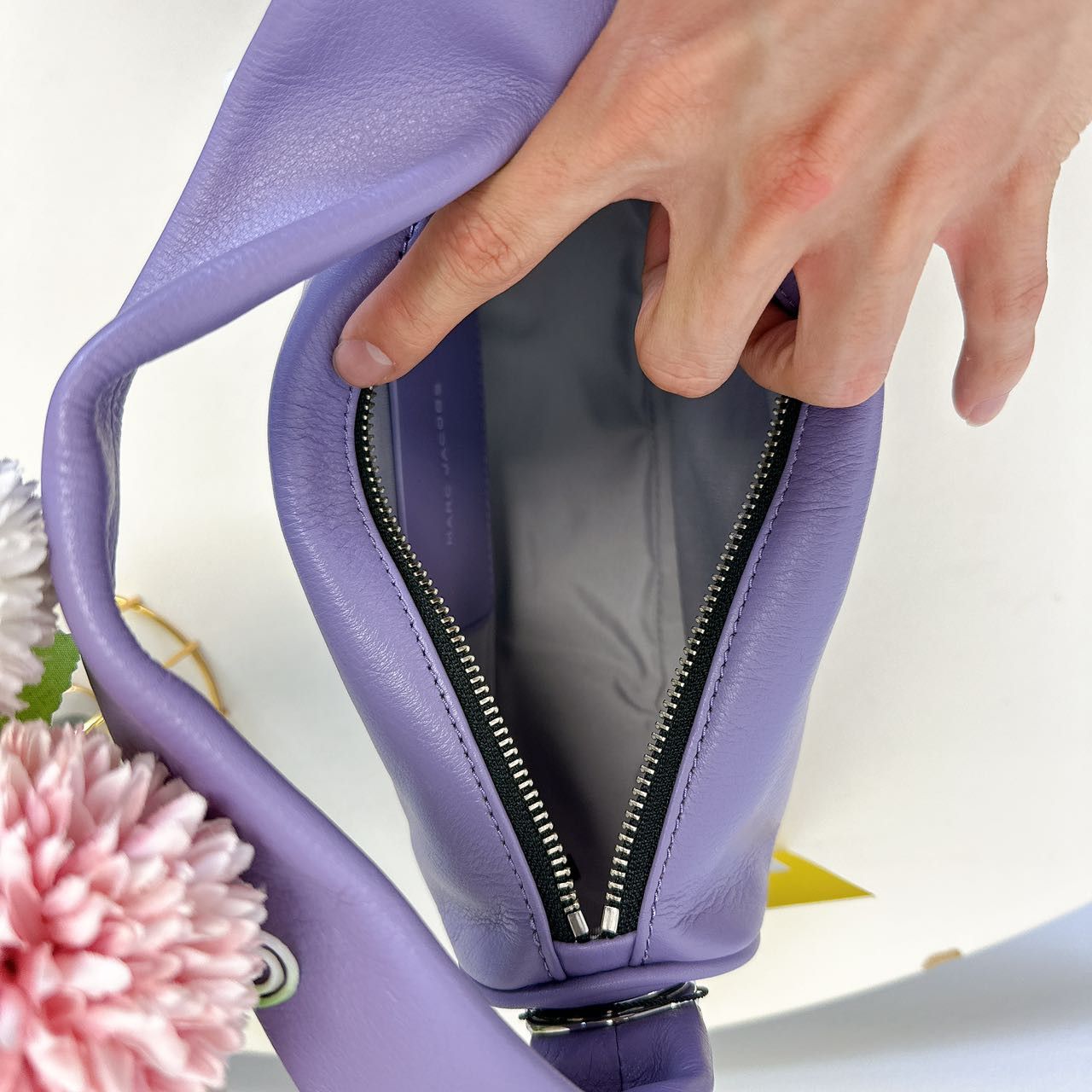 Marc Jacobs MARC JACOBS Purple Mini 'The Pushlock' Bag Size ONE SIZE - 7 Thumbnail