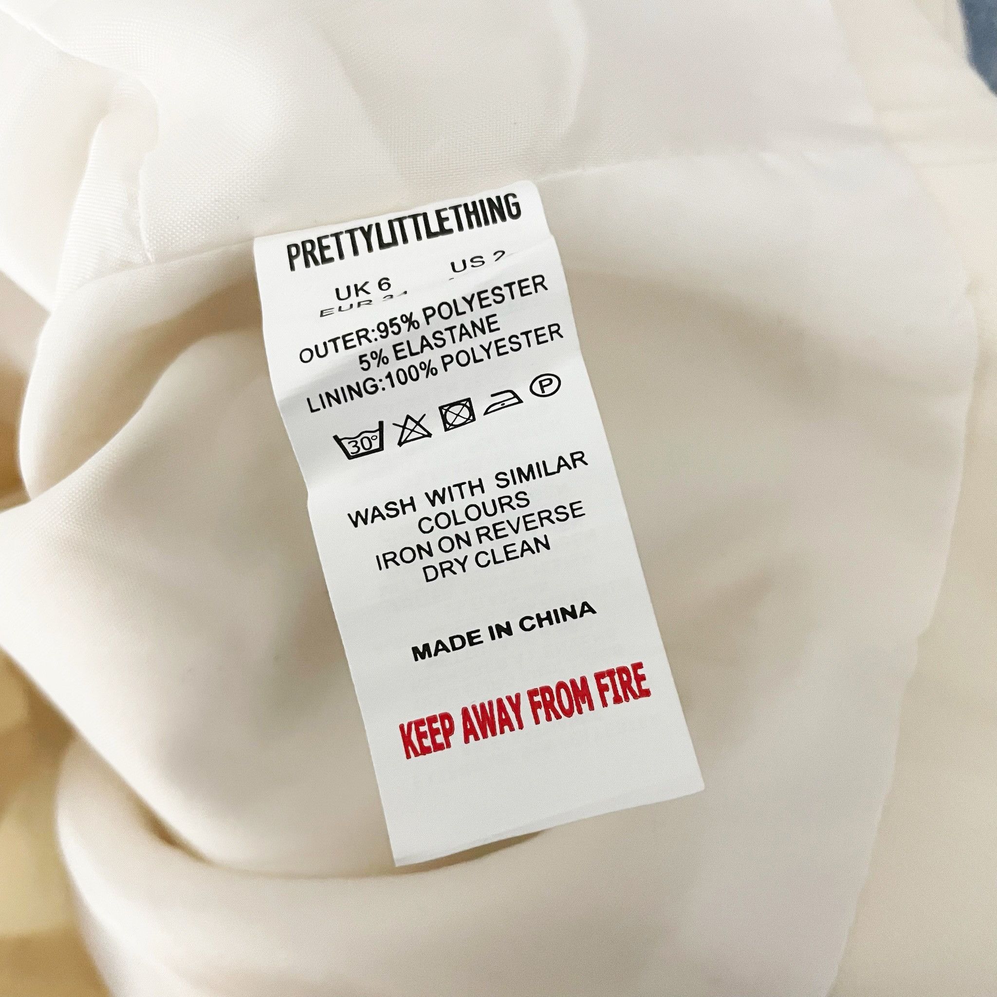 PrettyLittleThing NEW Pretty Little Thing Women's Cream Size XS / US 0-2 / IT 36-38 - 3 Thumbnail