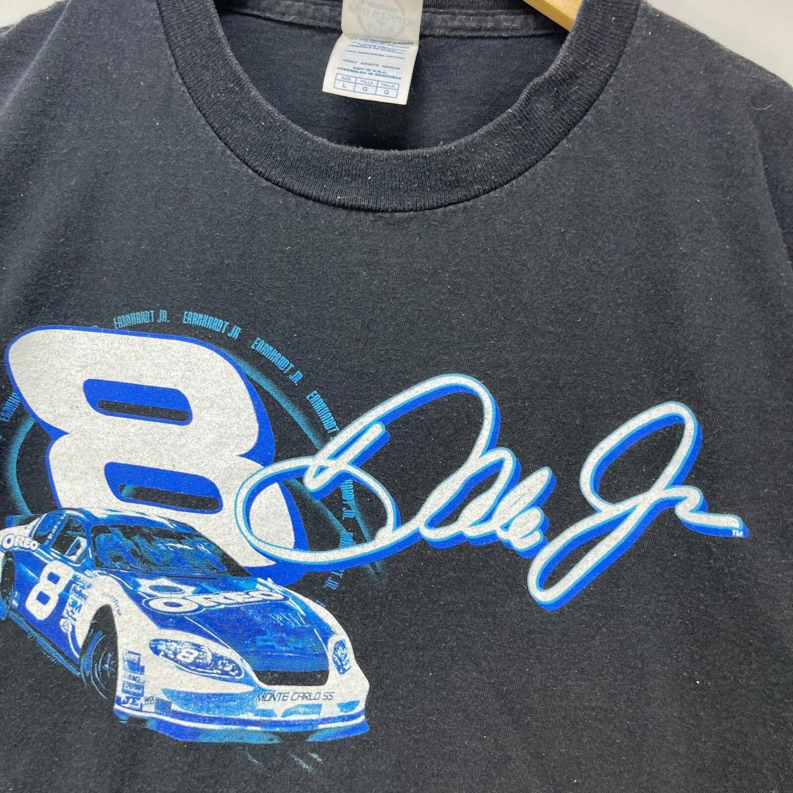 NASCAR Vintage NASCAR Dale Earnhardt Jr Oreo T-Shirt Large Faded Size US L / EU 52-54 / 3 - 3 Thumbnail