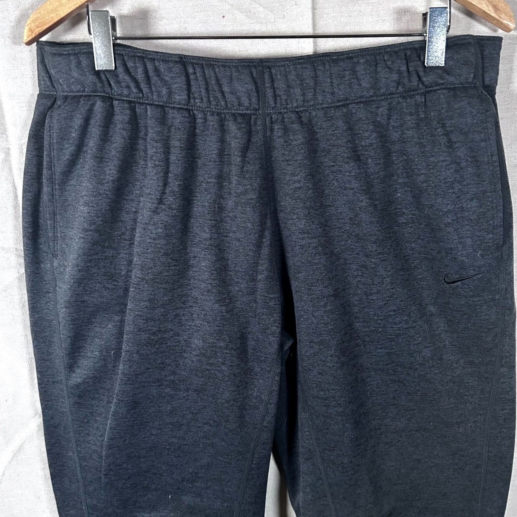 Nike Nike Therma-FIT Mens XL Dark Gray Heathered Athletic Active Tapered Sweatpants Size US 36 / EU 52 - 2 Thumbnail
