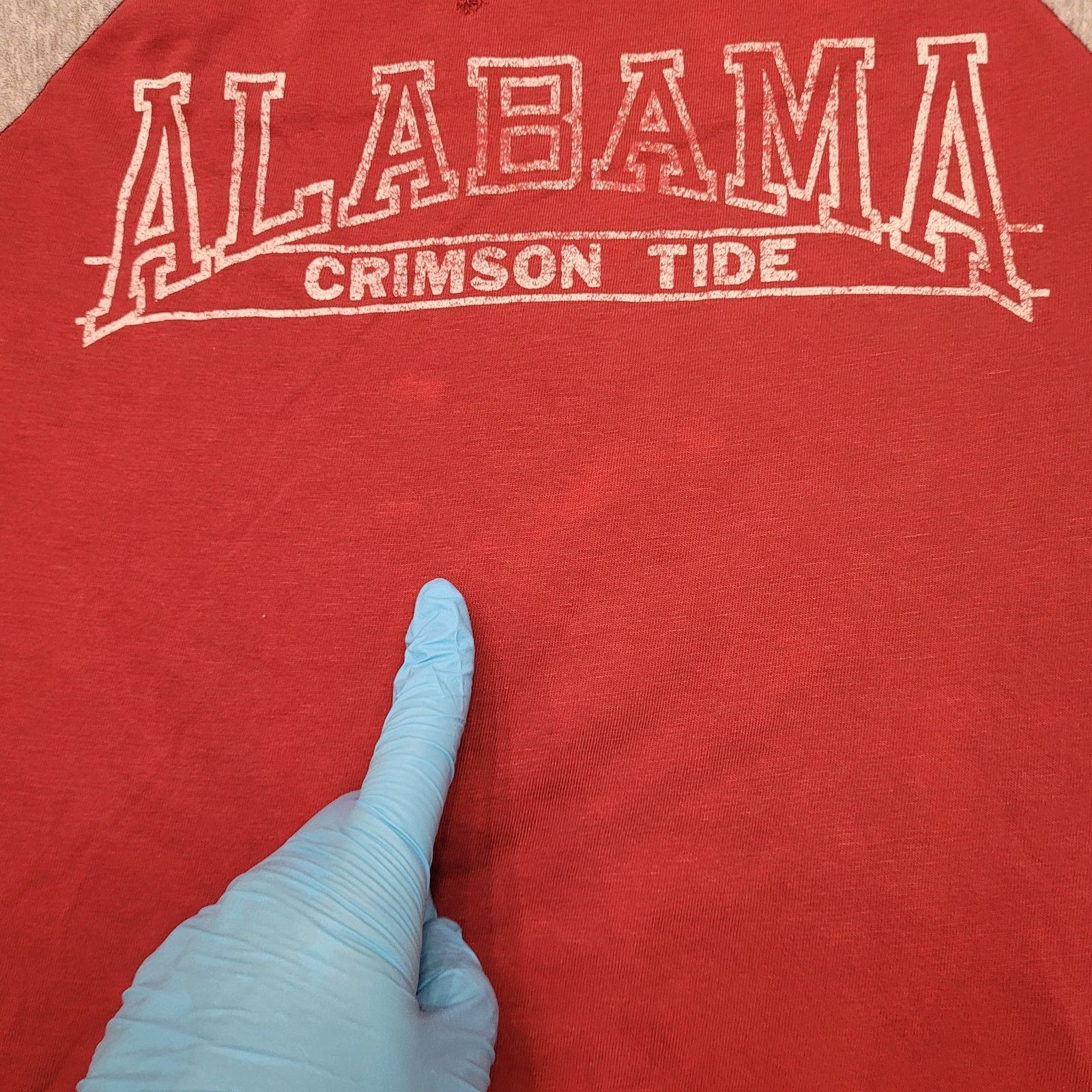 Vintage VTG 80s Alabama Crimson Tide T-Shirt Mens XS Womens S Raglan Size US XS / EU 42 / 0 - 4 Thumbnail