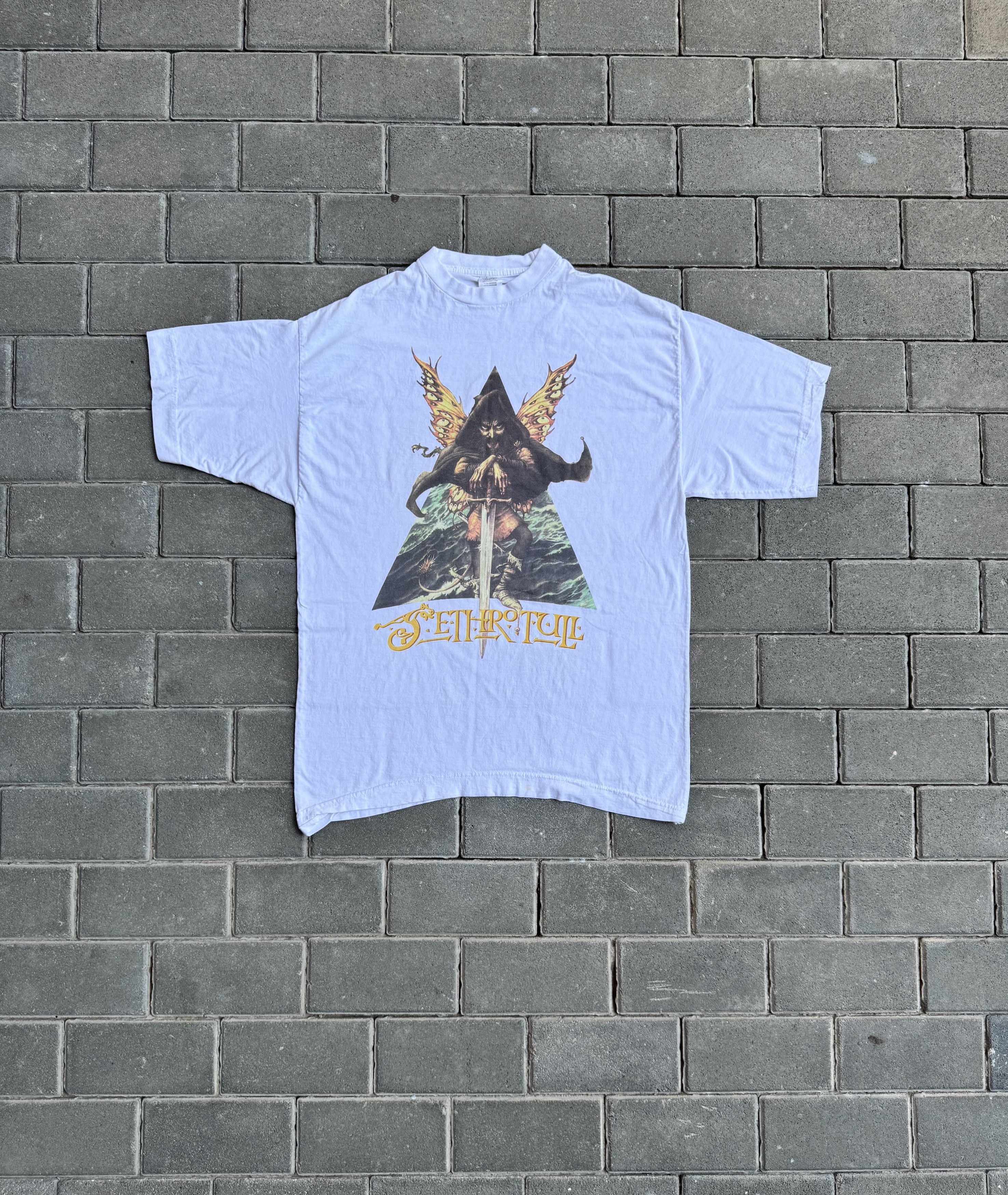 Vintage Jethro Tull Shirt Vintage Fairy Wizard Flute Rock 90s Size US XL / EU 56 / 4 - 1 Thumbnail