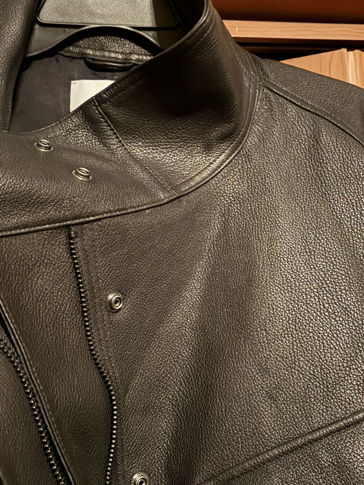 H&M H&M Studio Collection sz XL Black Peplum leather jacket Size XL / US 12-14 / IT 48-50 - 16 Thumbnail