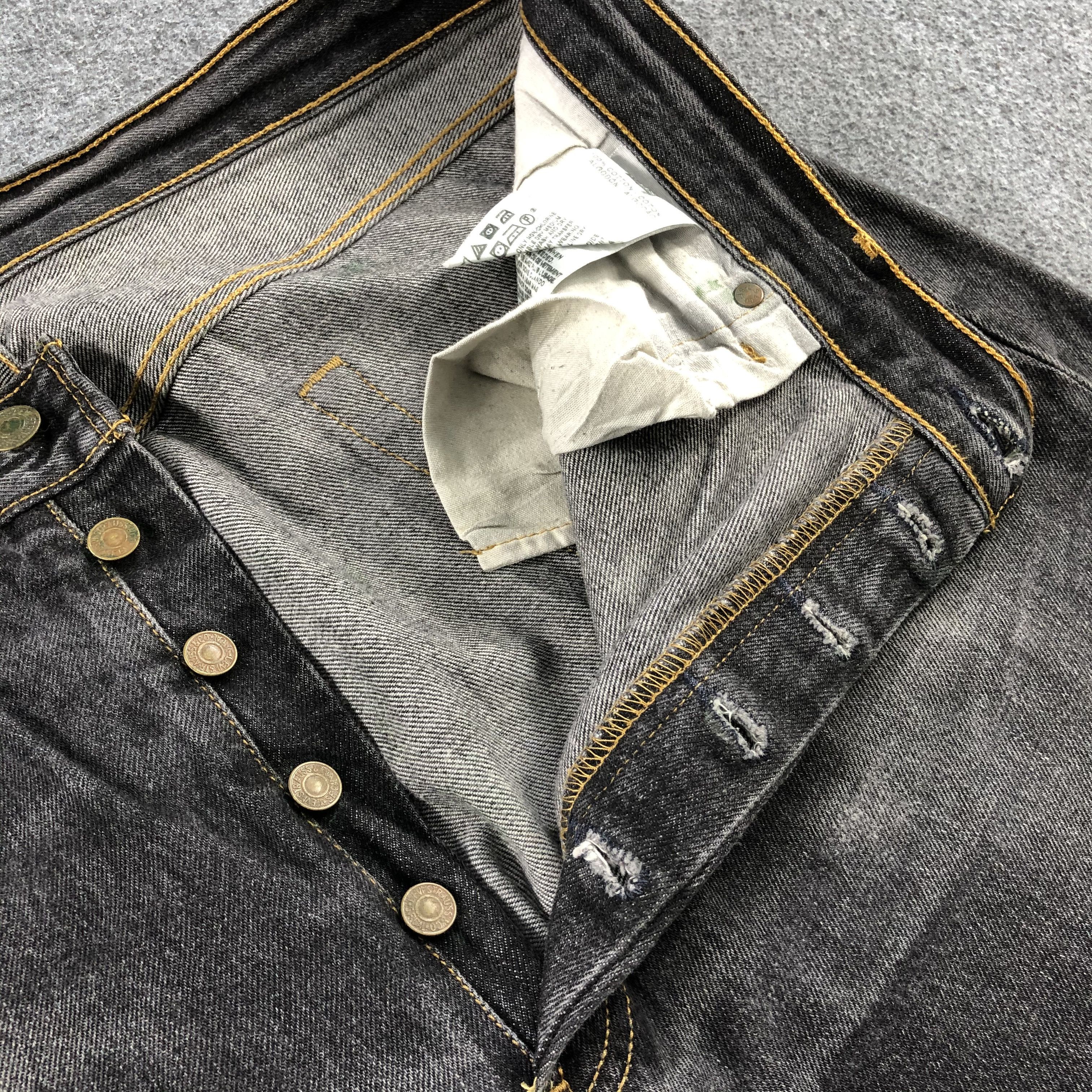 Levi's Vintage Distress Levis 501 Jeans-J1430 Size US 37 - 10 Thumbnail