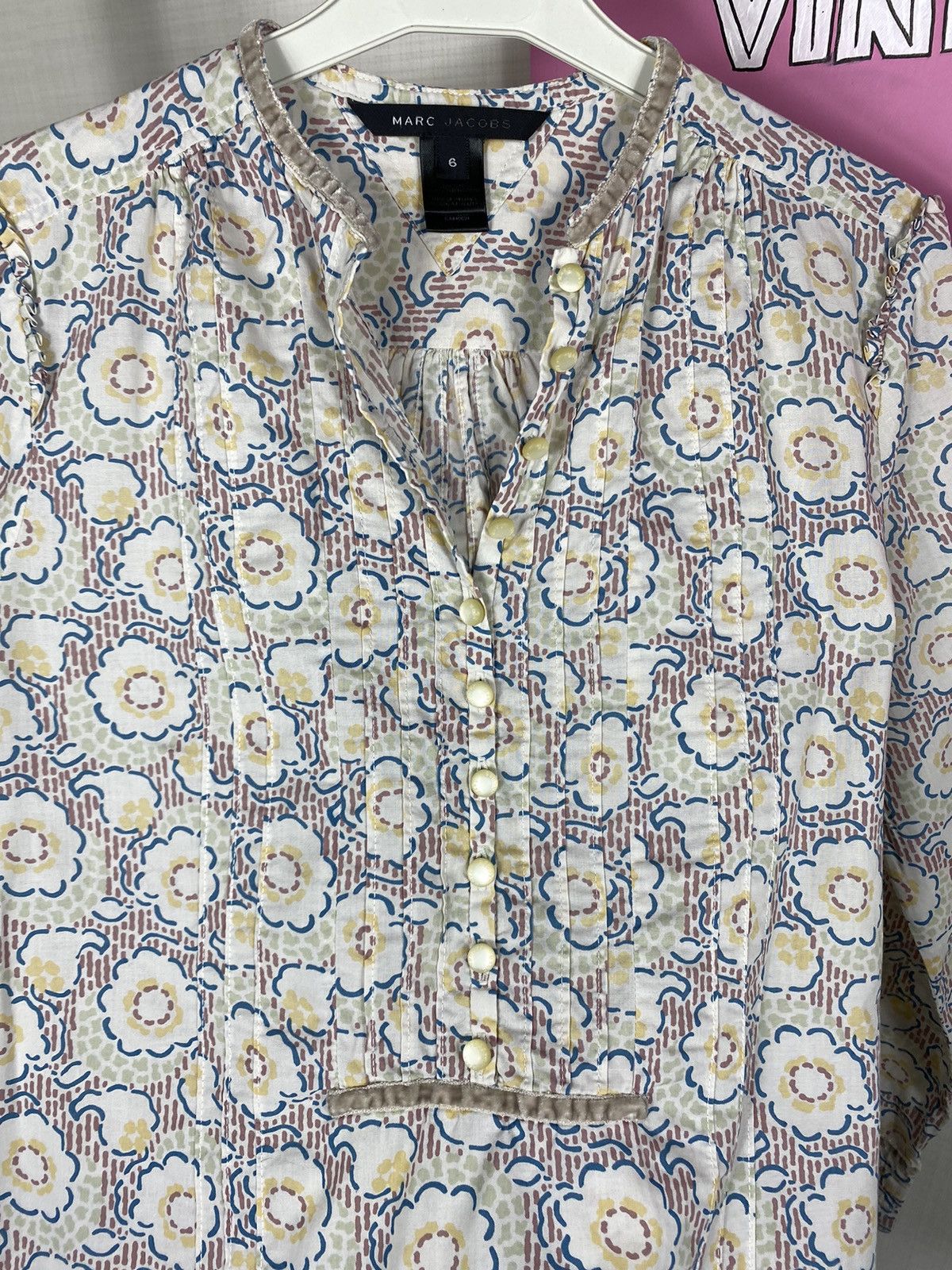 Marc Jacobs Marc Jacobs Blouse Flower Size S / US 4 / IT 40 - 7 Thumbnail