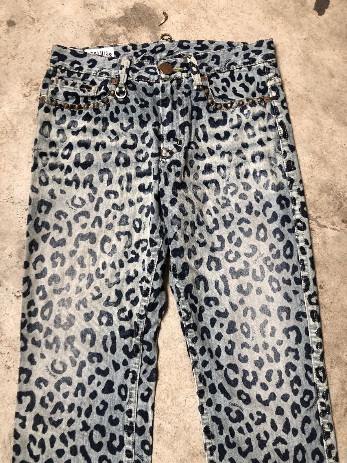 If Six Was Nine × Japanese Brand × Le Grande Bleu (L.G.B.) VINTAGE CO AND LU LEOPARD STYLE DENIM JEANS COANDLU Size US 32 / EU 48 - 2 Thumbnail