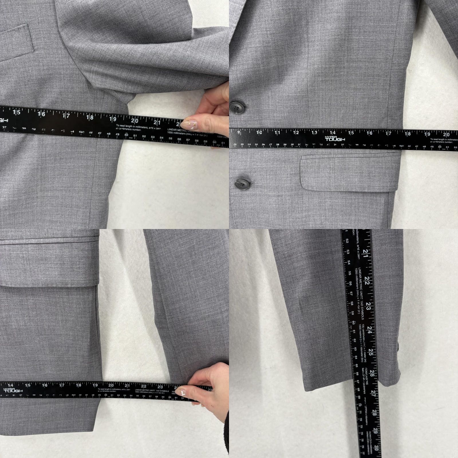 Cole Haan VINTAGE? (No) Cole Haan Blazer Mens 38L Gray Wool Two Button Sport Coat Grand.OS Unstructured Size 38R - 8 Thumbnail