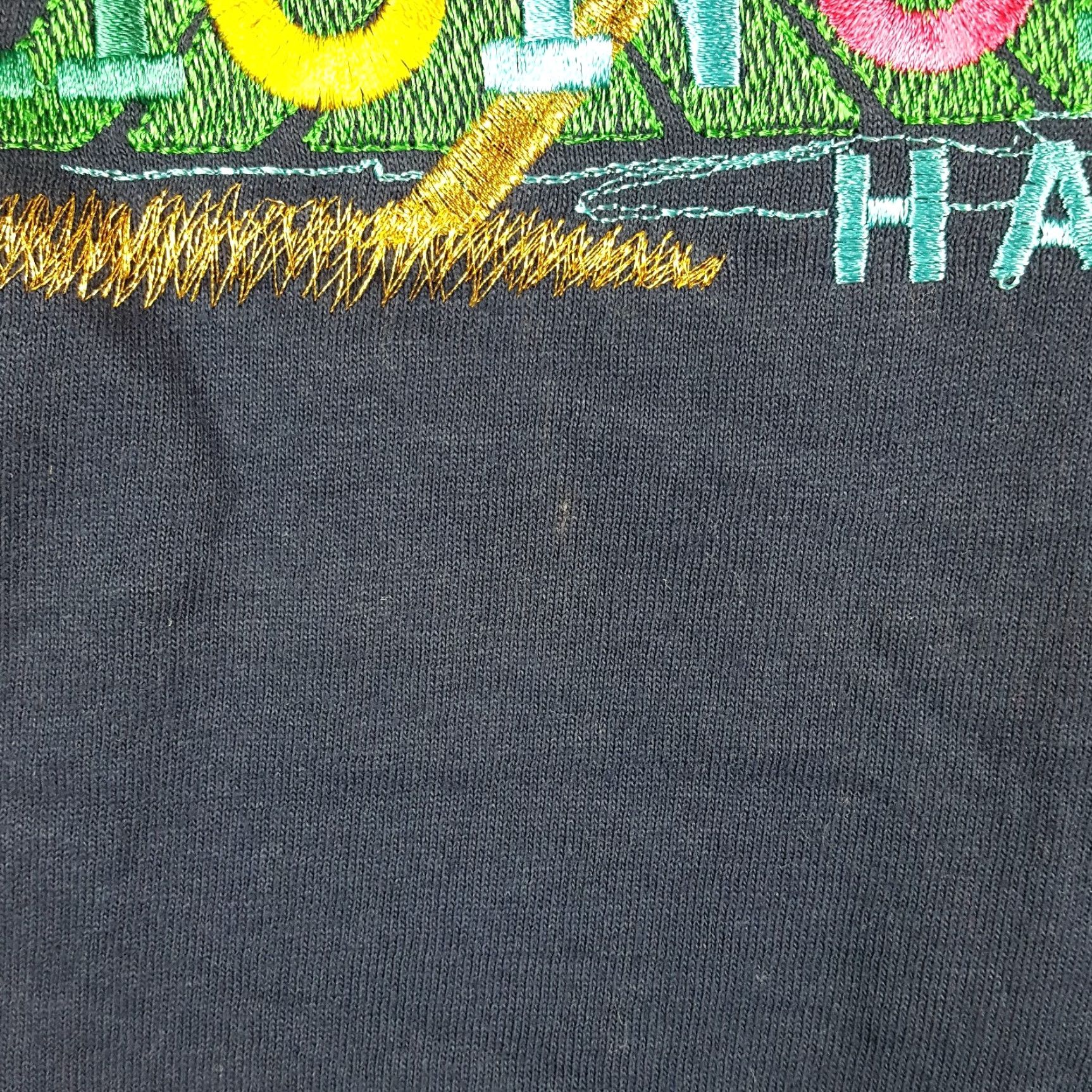Hanes VINTAGE Honolulu Hawaii T Shirt XL Hanes Crew Neck Short Sleeve Blue 90s Rainbow Beach Palm Tree Size US XL / EU 56 / 4 - 4 Thumbnail