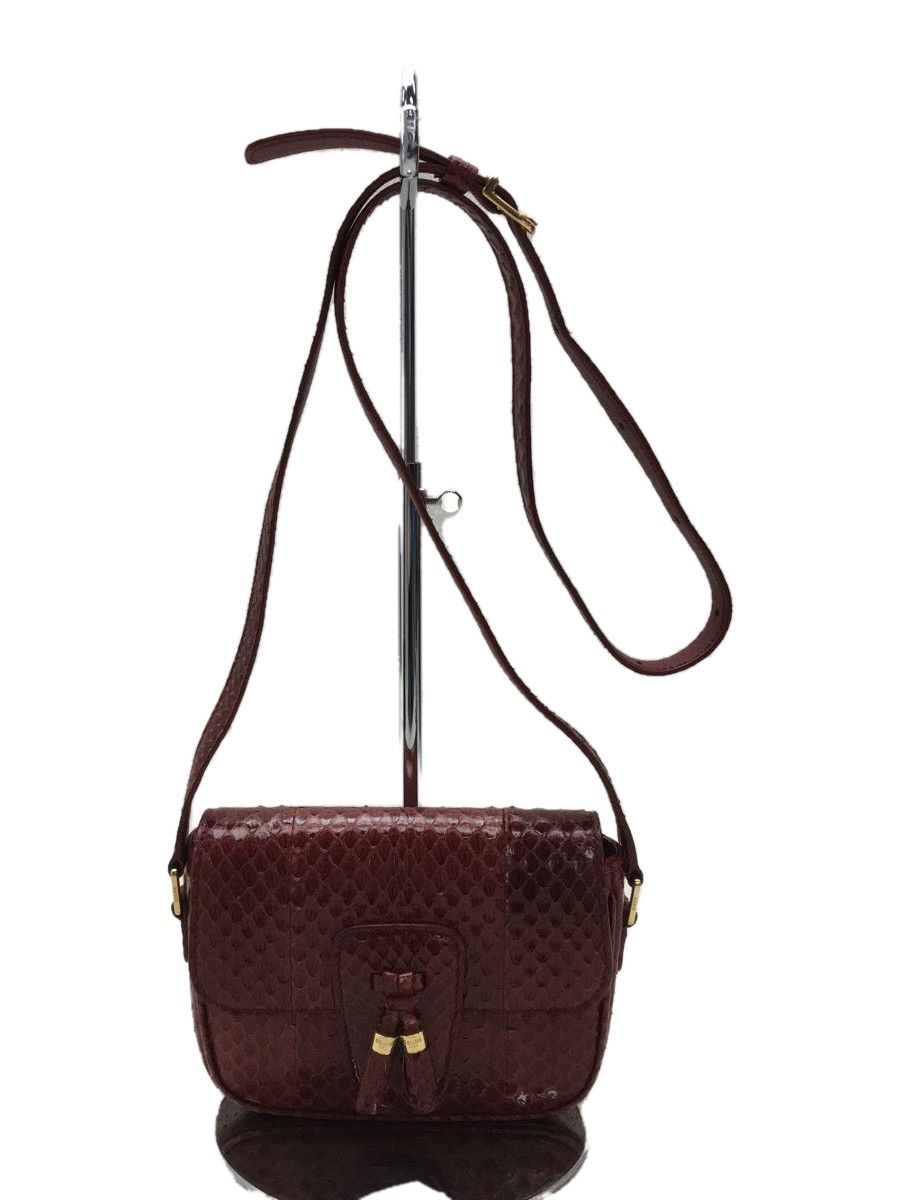 image of Celine Shoulder Bag Leather Red, Women's
