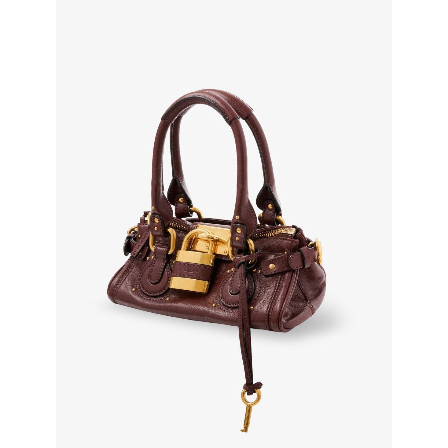 Chloe CHLOE Grained Leather Small Paddington Crafty Brown Shoulder Size ONE SIZE - 3 Thumbnail