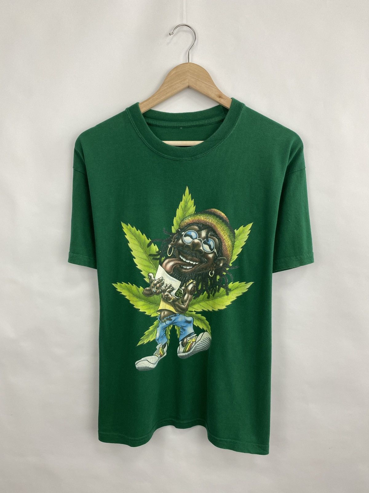 4GSELLER Vintage 90s Amsterdam Marijuana Cannabis t-shirt Size US M / EU 48-50 / 2 - 3 Thumbnail