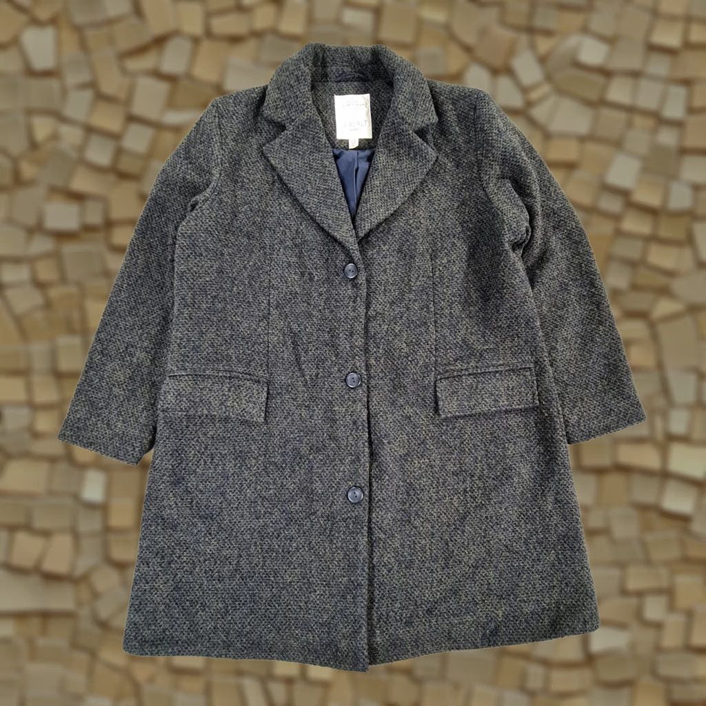 Vintage VINTAGE Seasalt Cornwall Womens Tweed Coat Green 20 UK Wool Overcoat My Title Size 3XL / US 20-22 - 1 Thumbnail