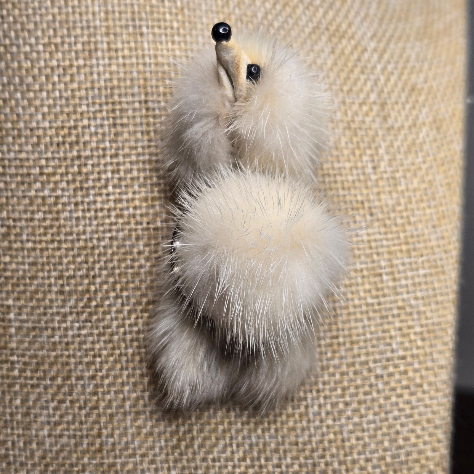 Vintage Vintage 1950s Genuine Mink Fur Poodle Brooch - Kitsch MCM Size ONE SIZE - 2 Thumbnail