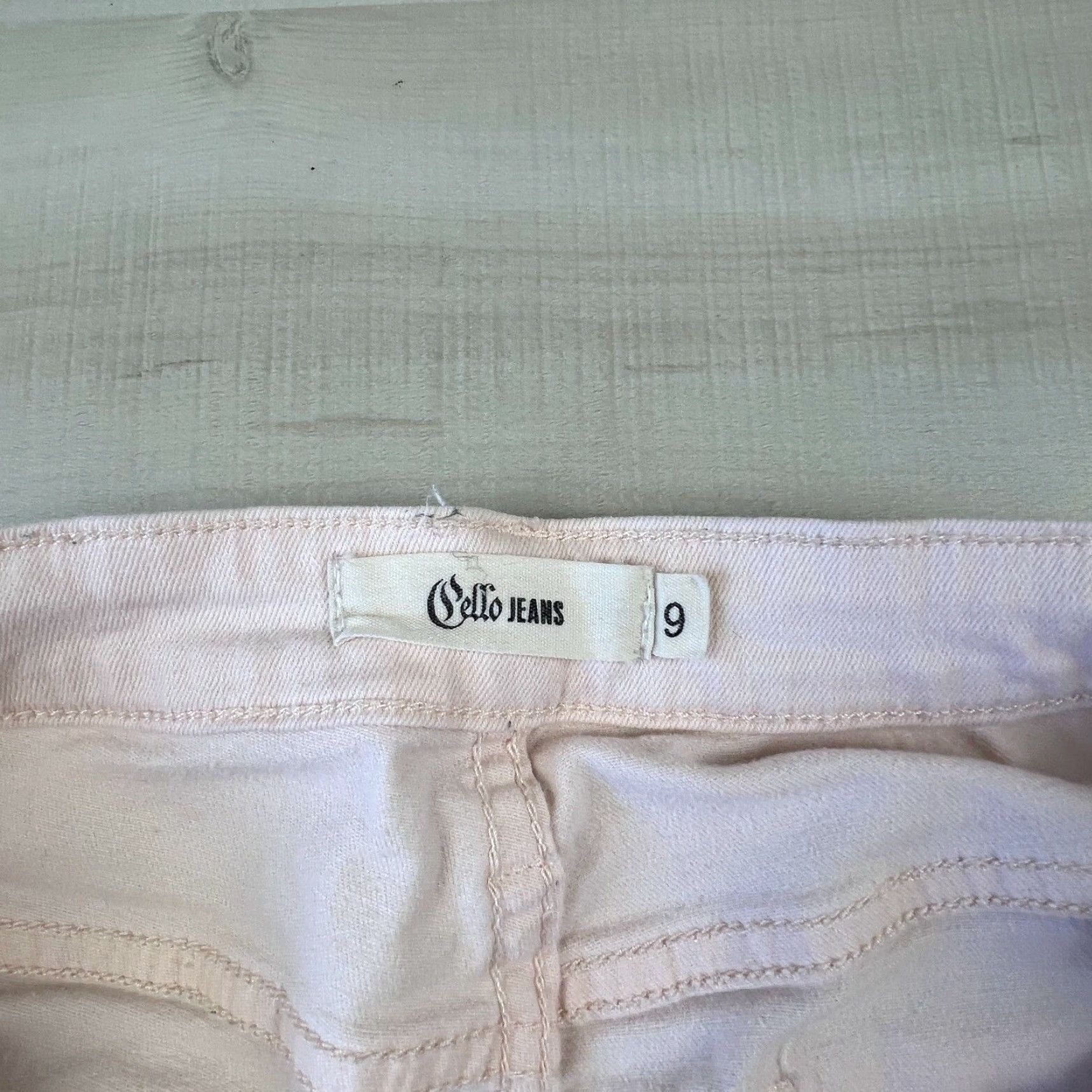 Pinko Cello Womens Blush Pink Distressed Skinny Jeans 9 Juniors Stretch Cotton Blend Mid Rise Size 30" / US 8 / IT 44 - 4 Thumbnail