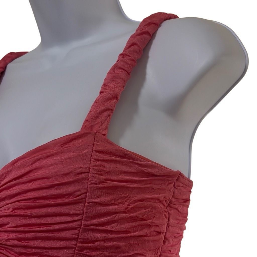 Other Skinwear Womens 10 Pink Ruched Bodycon Mini Dress Party, Coc Size L / US 10 / IT 46 - 4 Thumbnail
