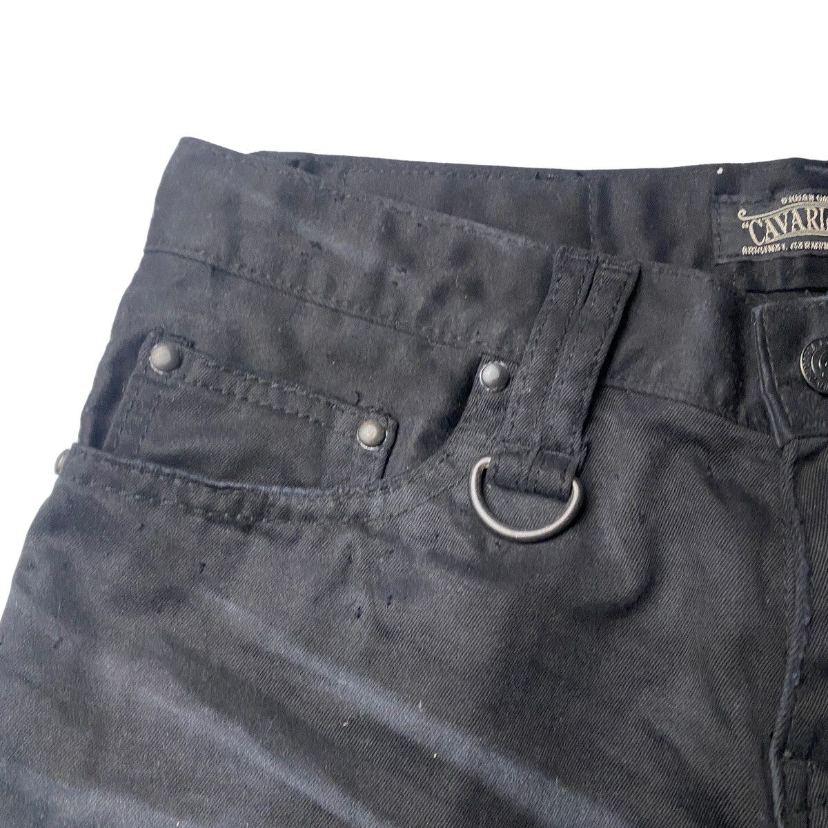 If Six Was Nine 2000's CavariA Distressed Studded Mudwash Shorts Size US 29 - 5 Thumbnail
