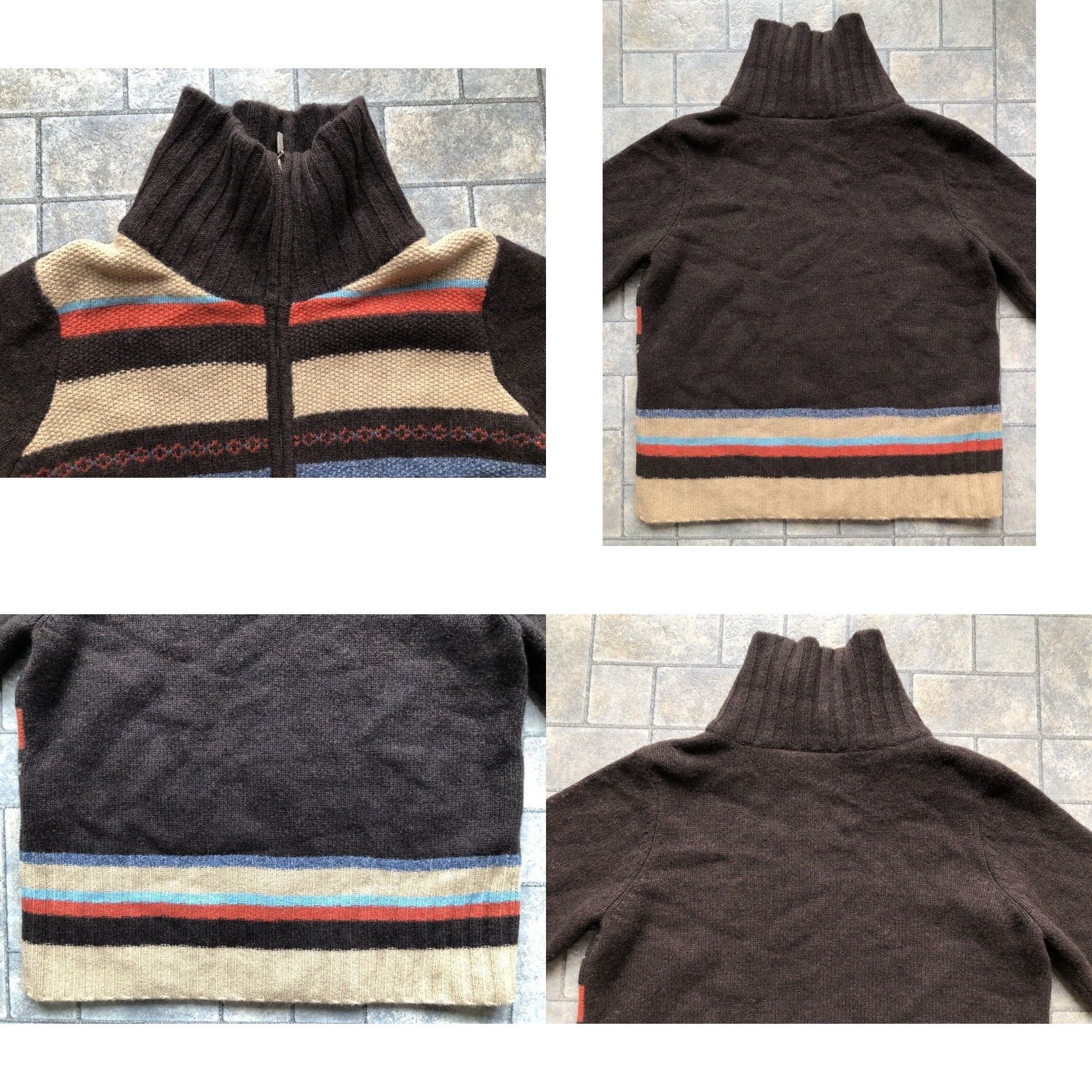 Liz Claiborne Crazy Horse Liz Claiborne Women’s Sweater Pullover L 100% Wool Brown 90s Hippie Classic Designer Size L / US 10 / IT 46 - 10 Thumbnail