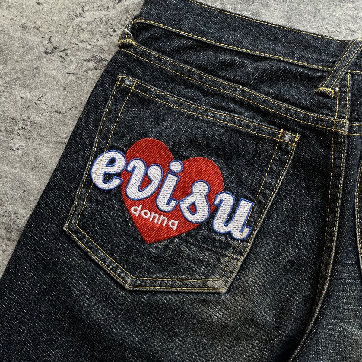 Evisu Y2K Evisu Donna Embroidered Seagull selvedge jeans Size 28" / US 6 / IT 42 - 5 Thumbnail