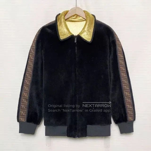 Fendi Fendi Gold Sheepskin Reversible Jacket. Size US M / EU 48-50 / 2 - 1 Thumbnail