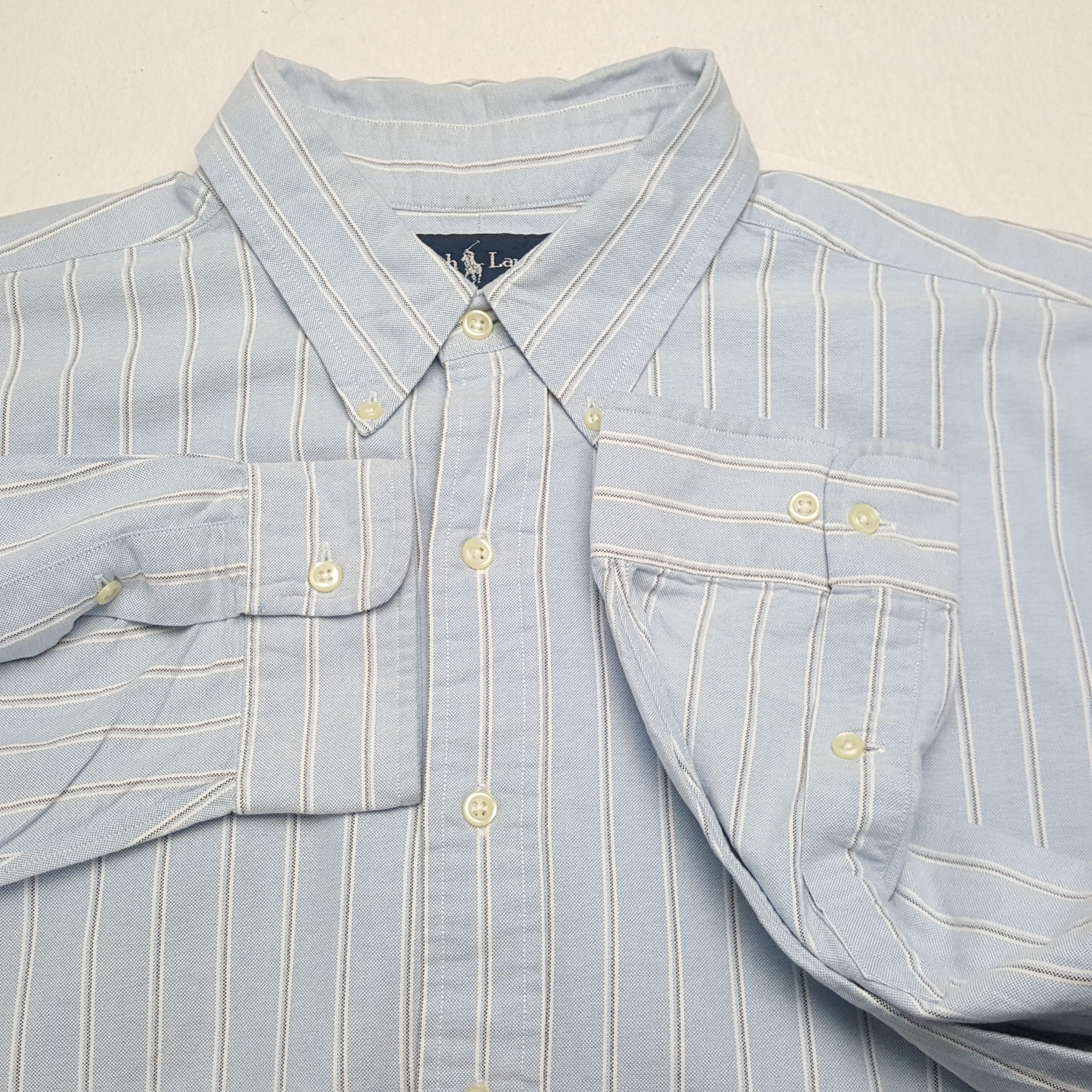 Polo Ralph Lauren × Vintage RALPH LAUREN Fashion Brand Formal Style Shirt Size US XXL / EU 58 / 5 - 7 Thumbnail