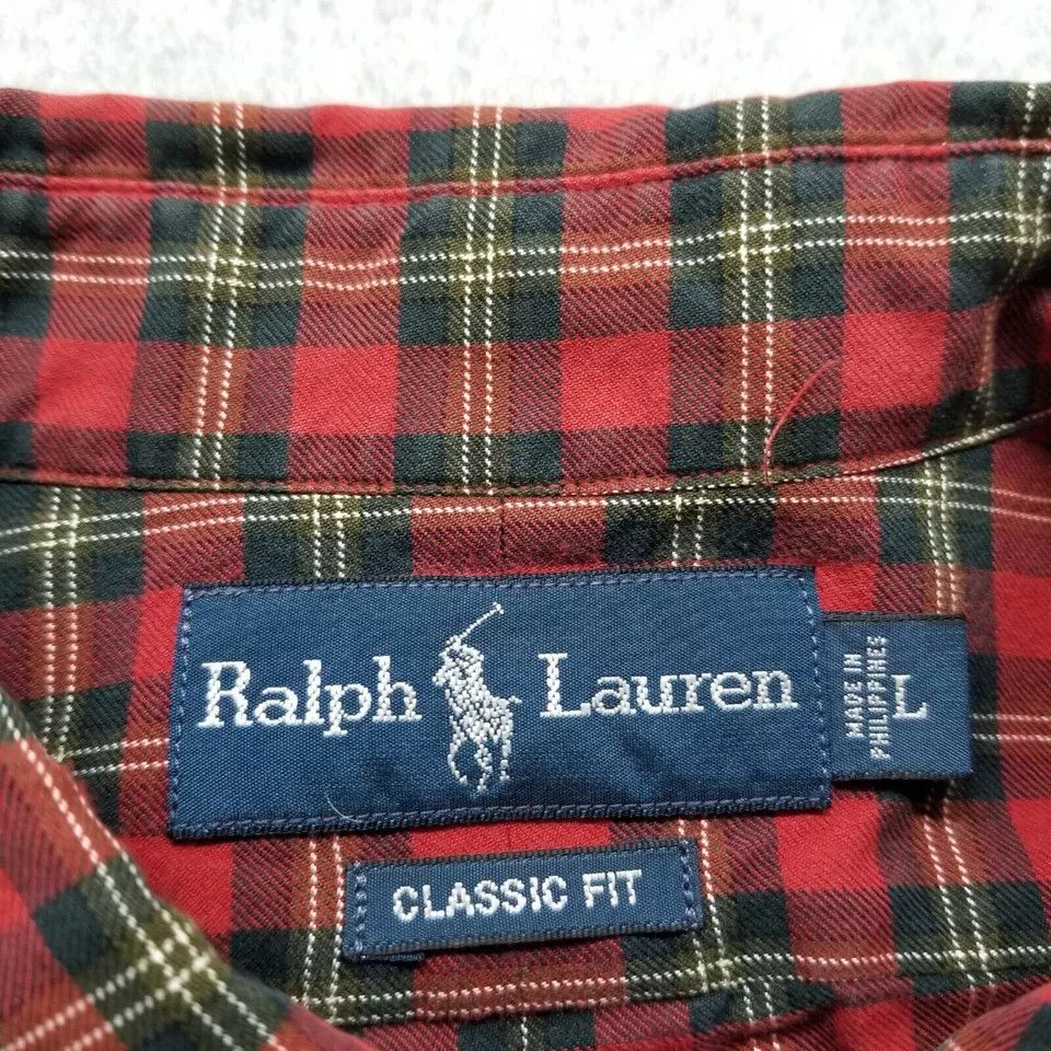 Ralph Lauren Ralph Lauren Shirt Mens Large Plaid Button Up Classic Fit Size US L / EU 52-54 / 3 - 7 Thumbnail