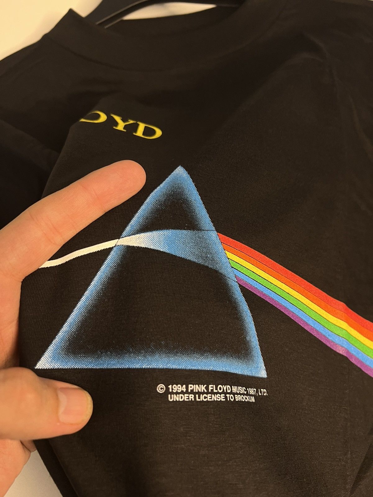 Band Tees × Vintage Vintage 1994 Pink Floyd The Dark Side of the Moon Black Tee Size US XL / EU 56 / 4 - 5 Thumbnail
