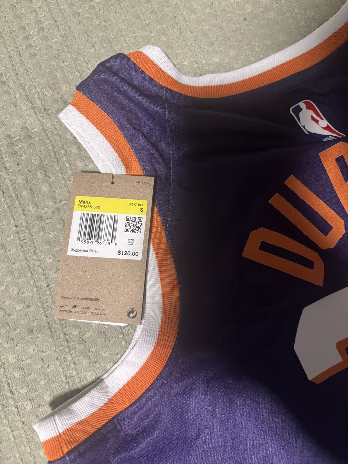 NBA Kevin Durant Suns Jersey Size US S / EU 44-46 / 1 - 2 Thumbnail