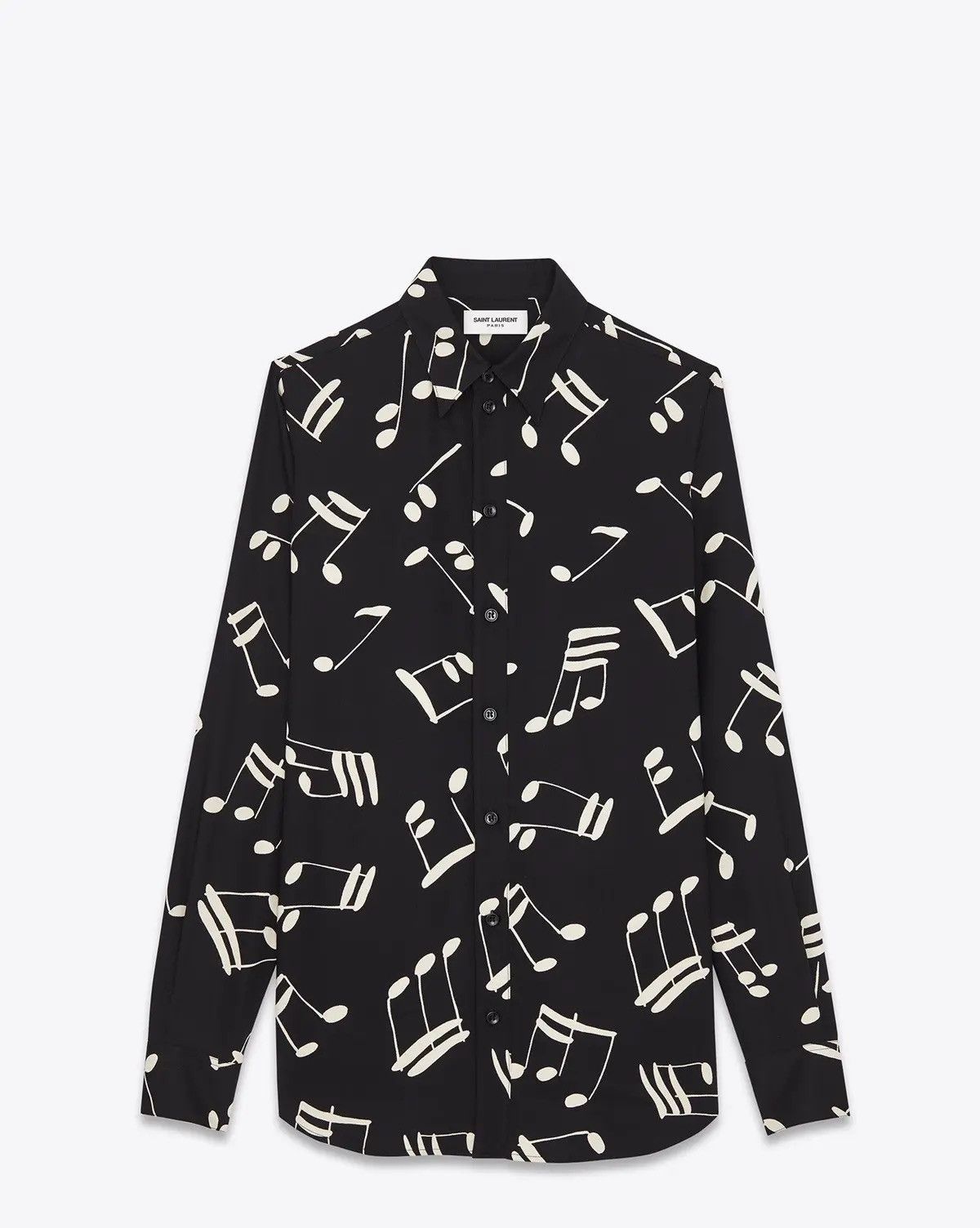 Hedi Slimane Saint Laurent Music Note Shirt Fw15 Size US M / EU 48-50 / 2 - 5 Thumbnail
