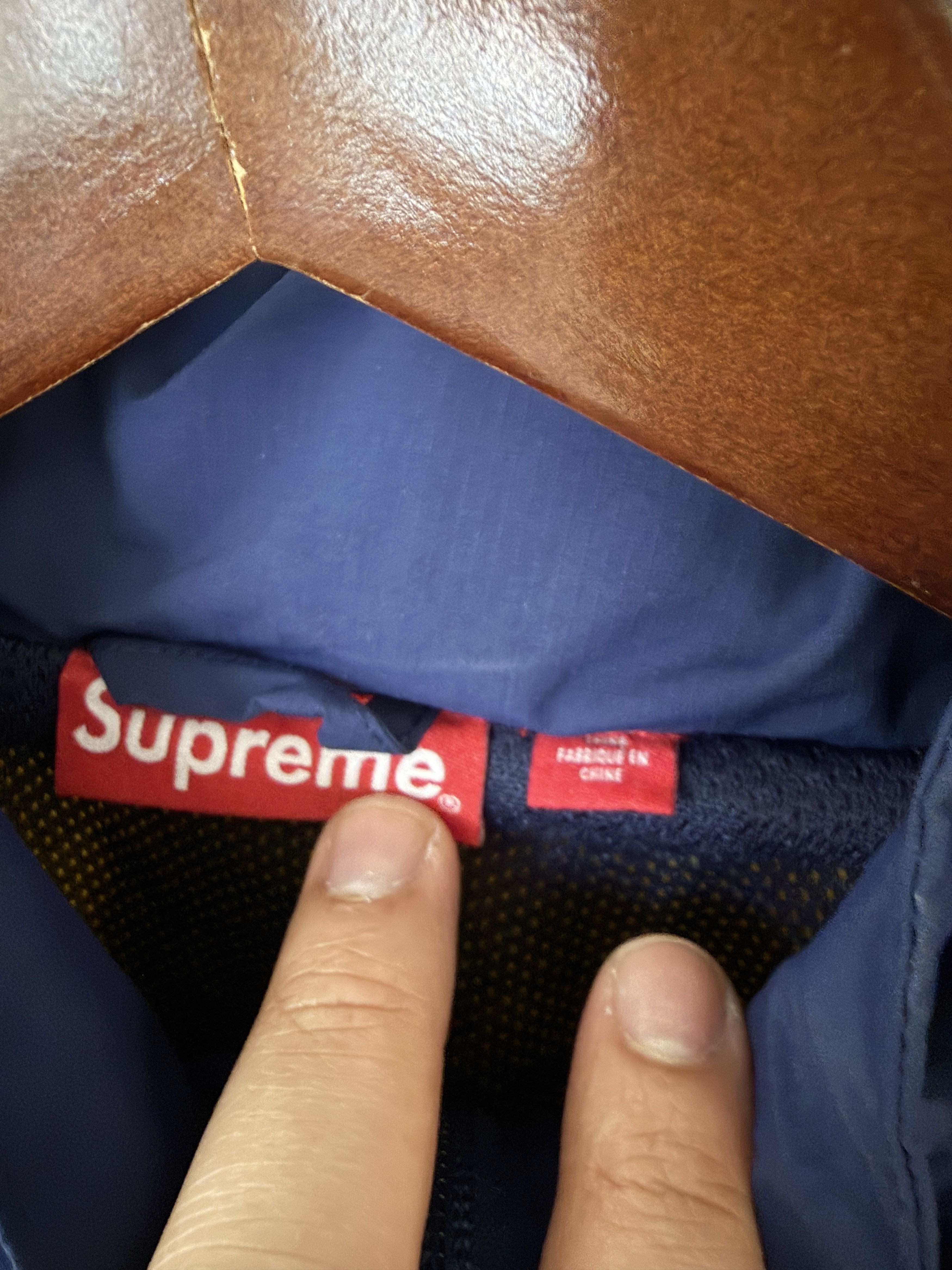 Supreme Supreme Logo Piping Hooded Track Jacket 'Navy' Large Size US L / EU 52-54 / 3 - 2 Thumbnail