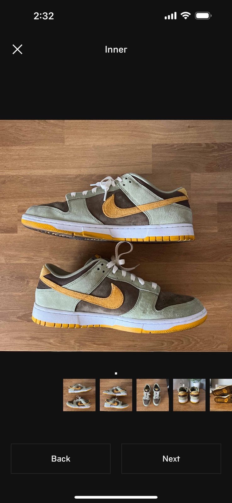 Nike Nike Dunk Low “Dusty Olive” Size US 11 / EU 44 - 2 Thumbnail