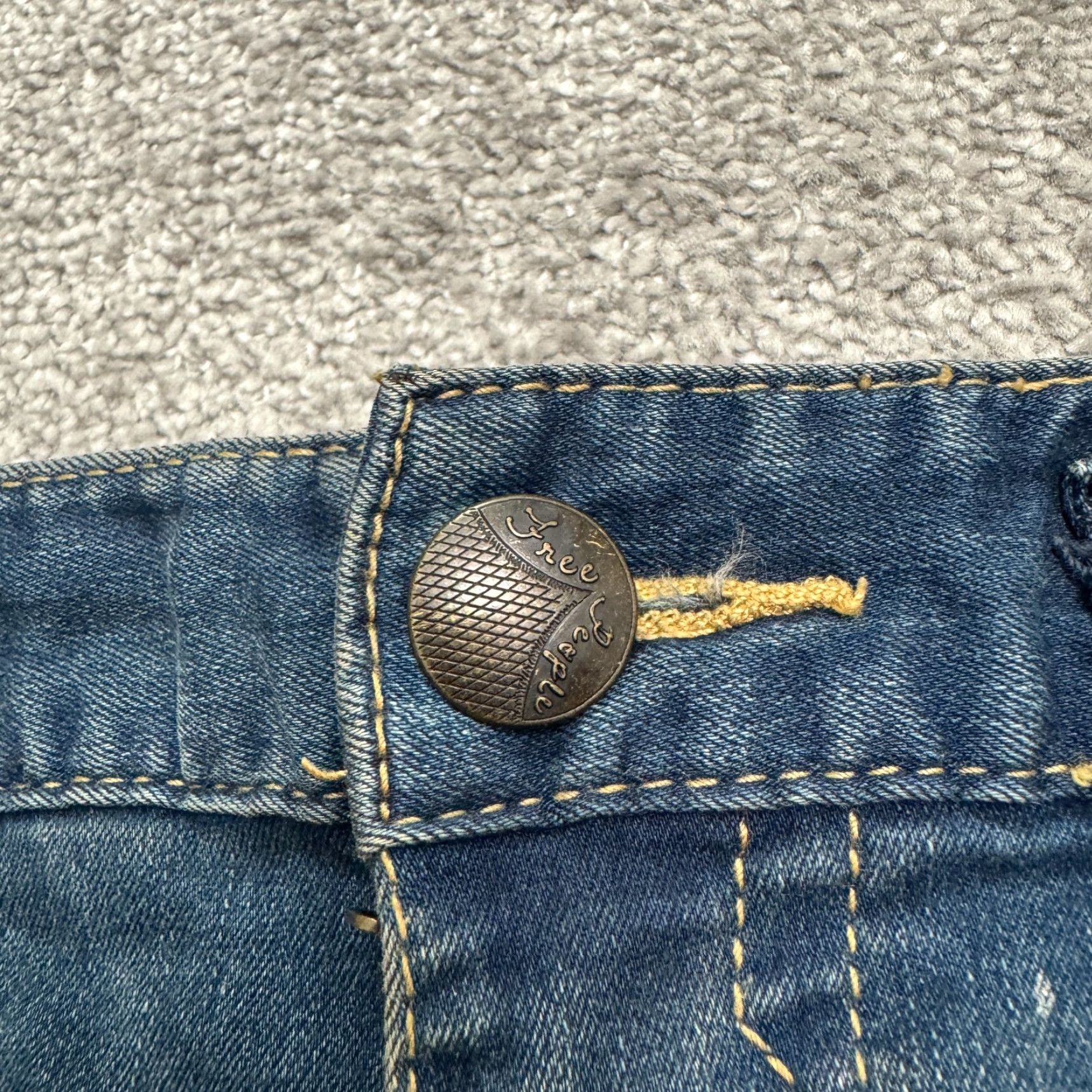 Free People Free People Jeans Womens 26 Mid Rise Skinny Blue Denim 5-Pocket Stretch City Streetwear Modern Casual 90s Girls Womens Size 26" / US 2 / IT 38 - 3 Thumbnail