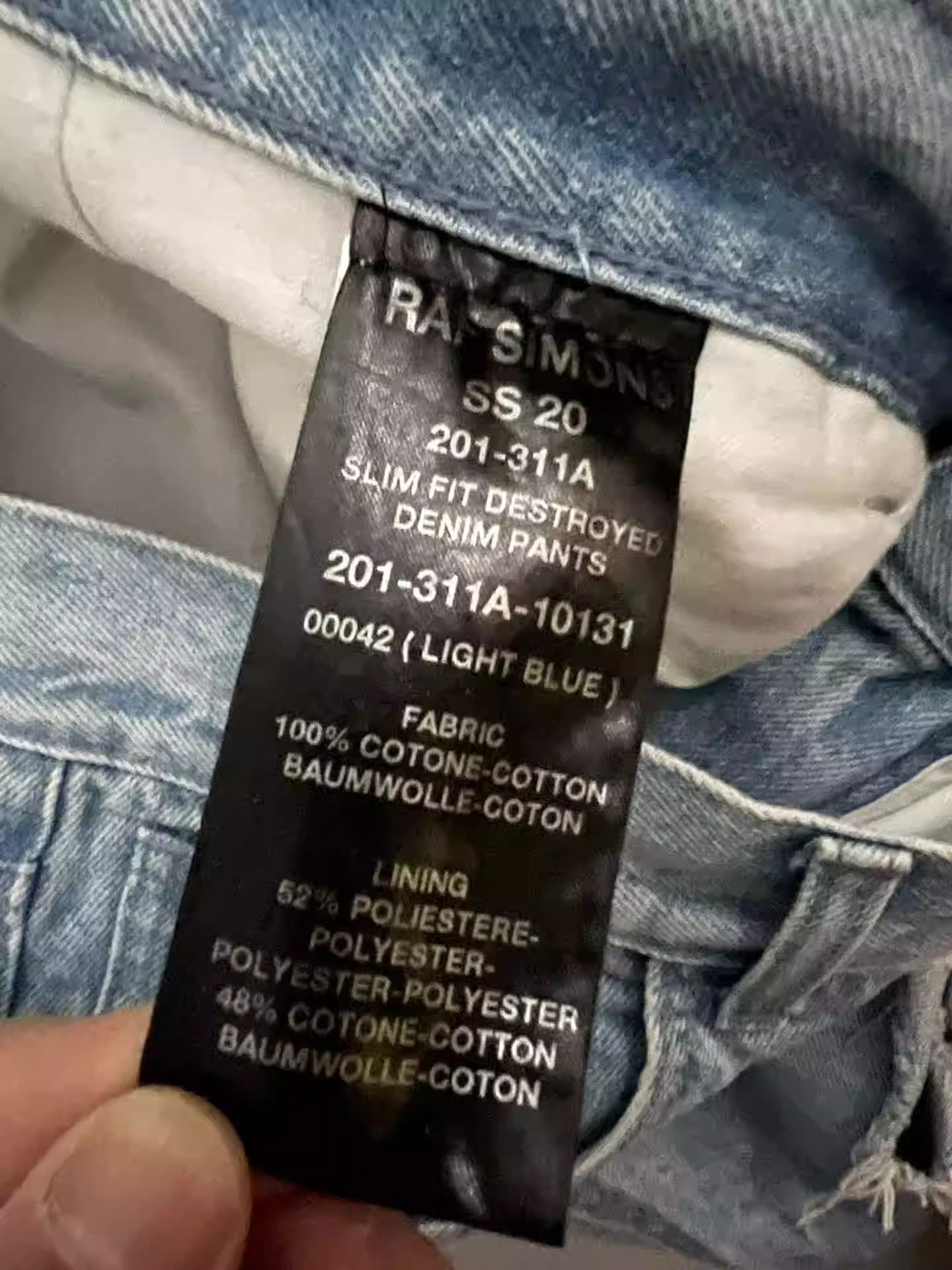 Raf Simons Raf Simons light blue jeans-2505 Size US 30 / EU 46 - 4 Thumbnail