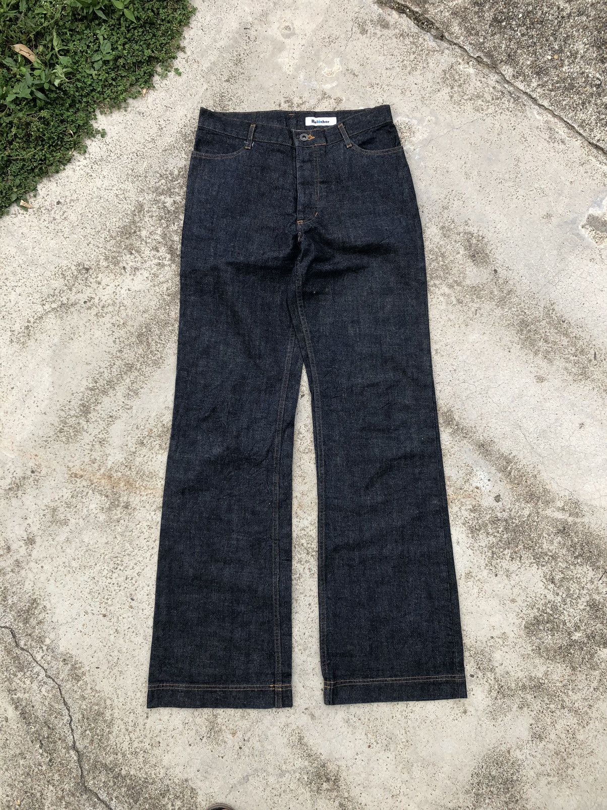 Japanese Brand FLARED RELACHER BLUE JEANS Size 28" / US 6 / IT 42 - 1 Thumbnail