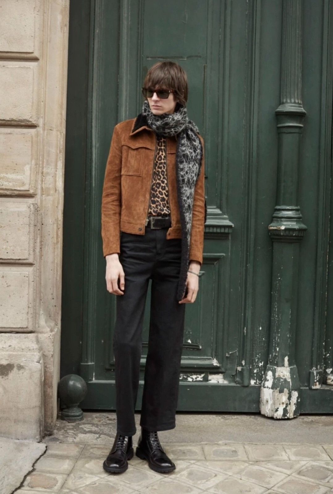 Saint Laurent Paris Saint Laurent SLP 20FW Leopard Print Silk Shirt Size 40 Size US L / EU 52-54 / 3 - 7 Thumbnail