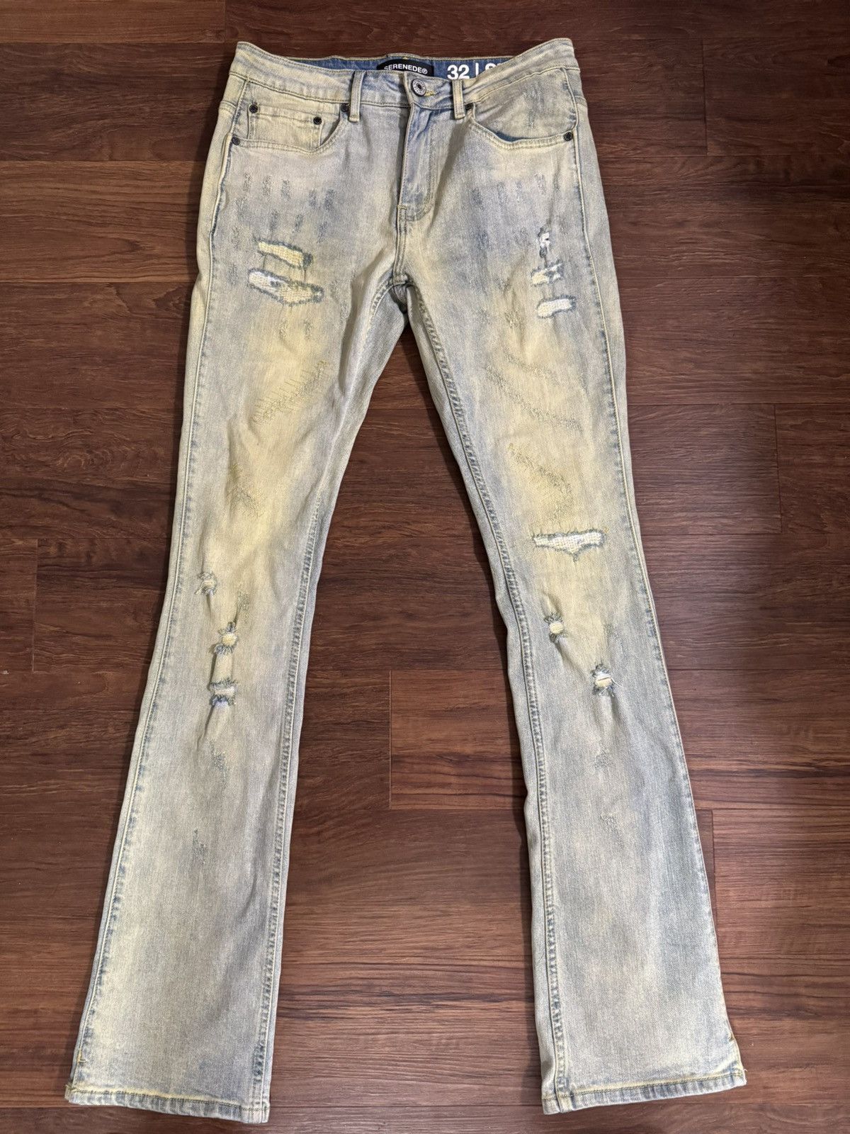 SERENEDE SERENEDE “TIERRA” Stacked Jeans 32 Size US 32 / EU 48 - 1 Thumbnail