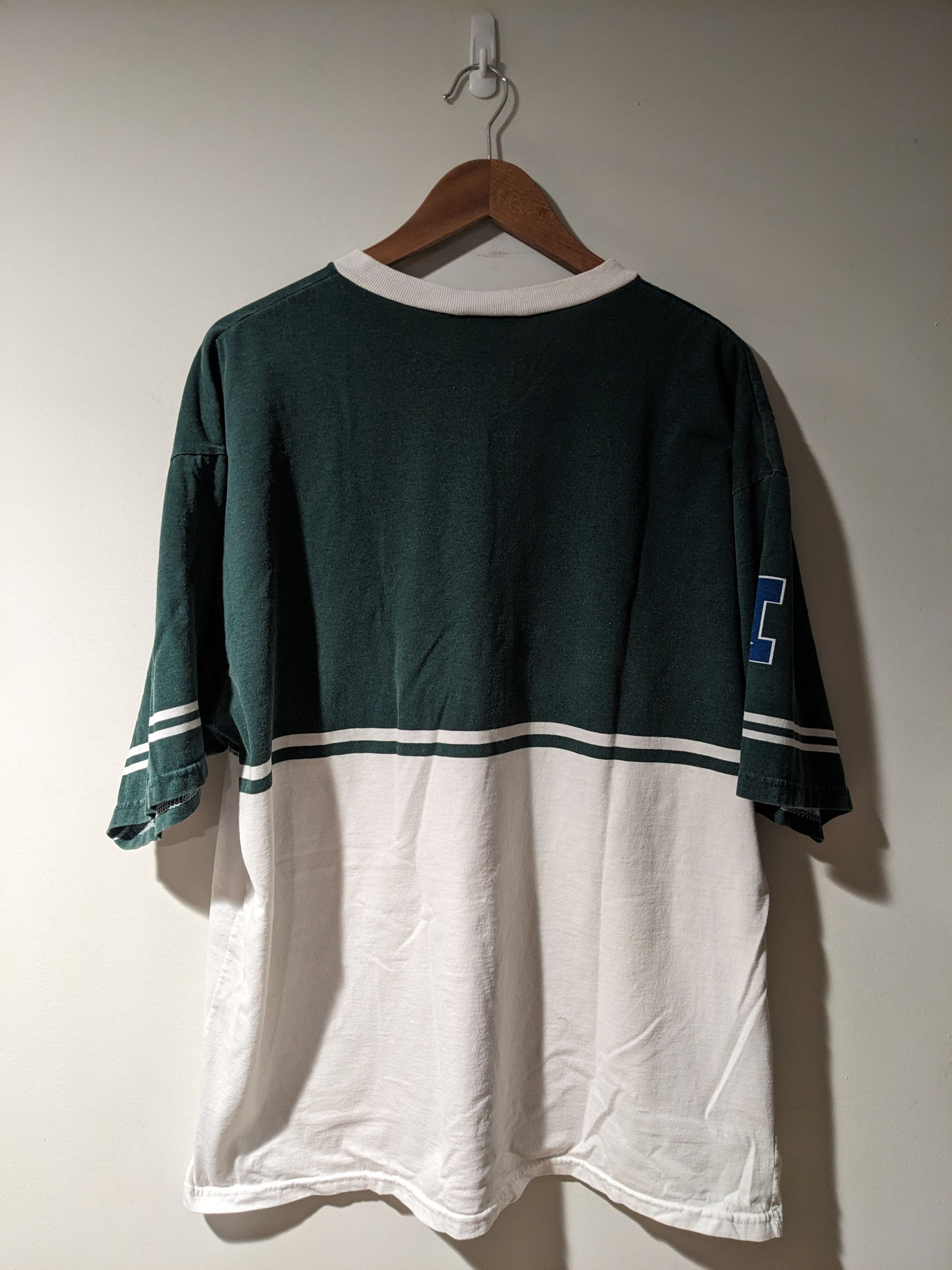 NFL × Vintage Vintage 1997 Green Bay Packers NFL Football Two Tone T-Shirt Size US XL / EU 56 / 4 - 7 Thumbnail