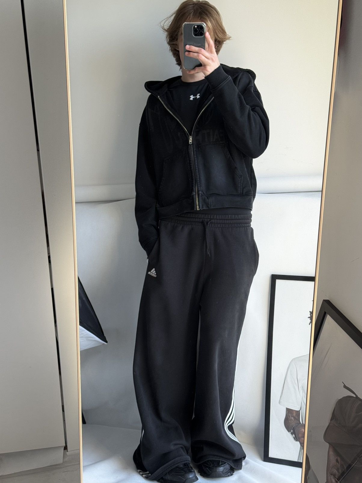 No Faith Studios NFS ZIP JACKET Washed Black Zip Up Hoodie no faith Studios Size US S / EU 44-46 / 1 - 21 Thumbnail