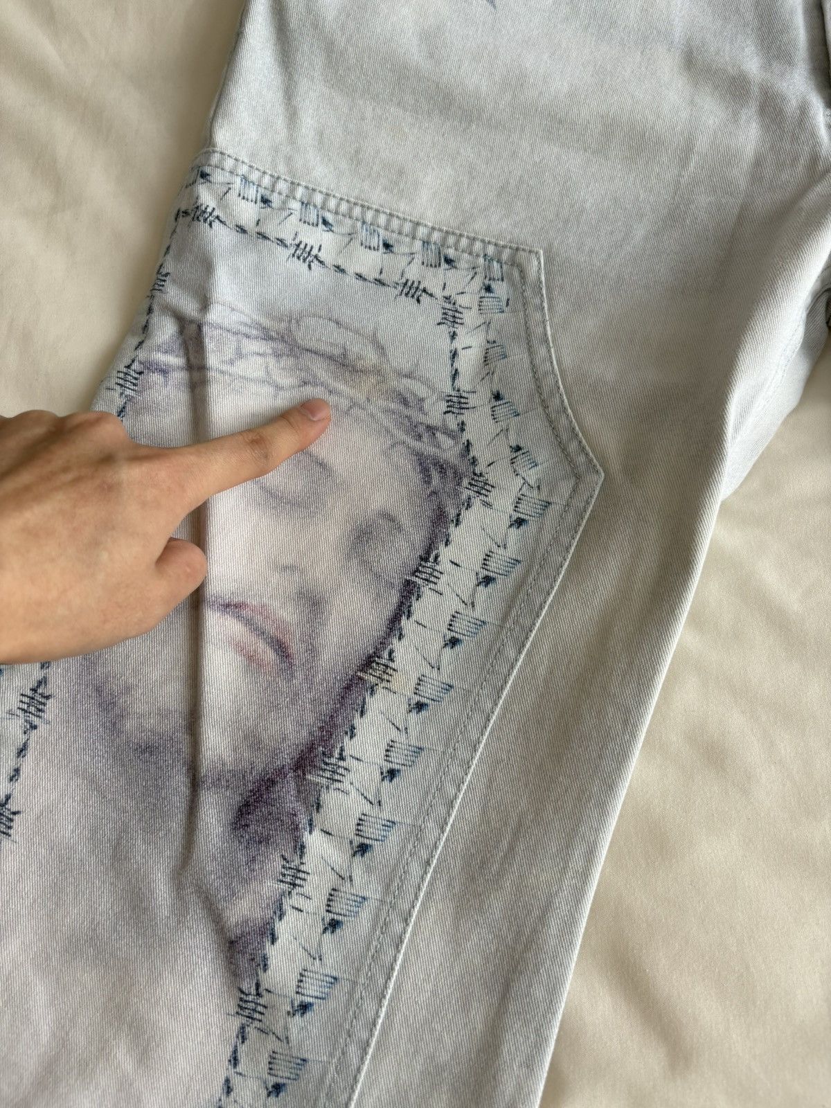 Givenchy 16ss 'Jesus in thorns' denim skinny jeans
