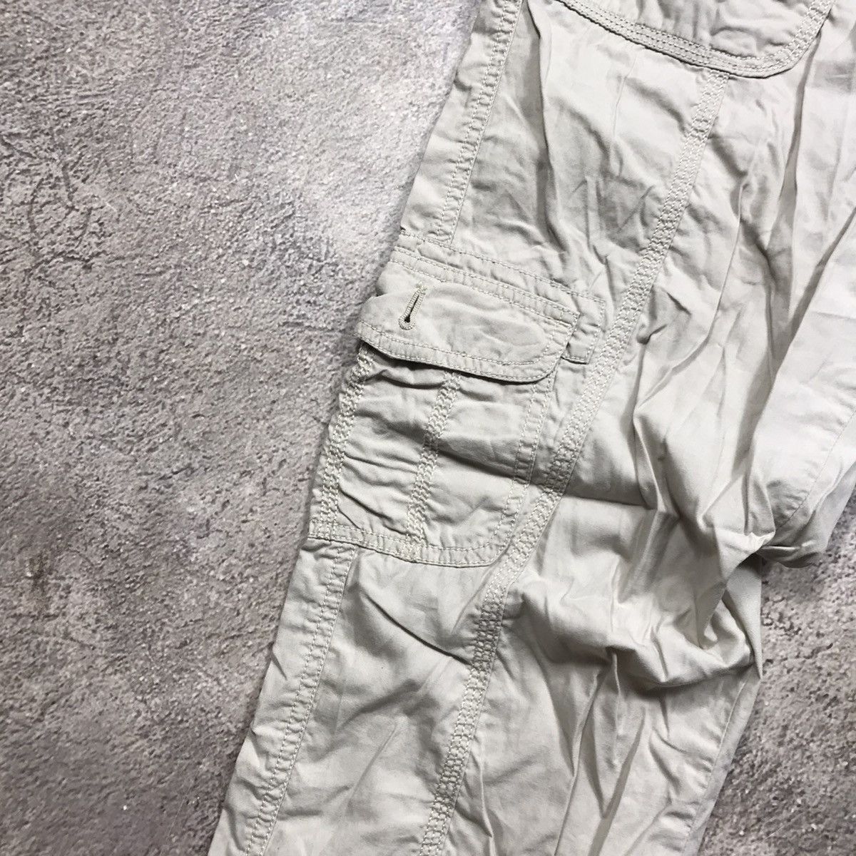 Vintage Vintage 90s Baggy Cargo Pants Parachute Flared Grunge 30 Size 30" / US 8 / IT 44 - 3 Thumbnail
