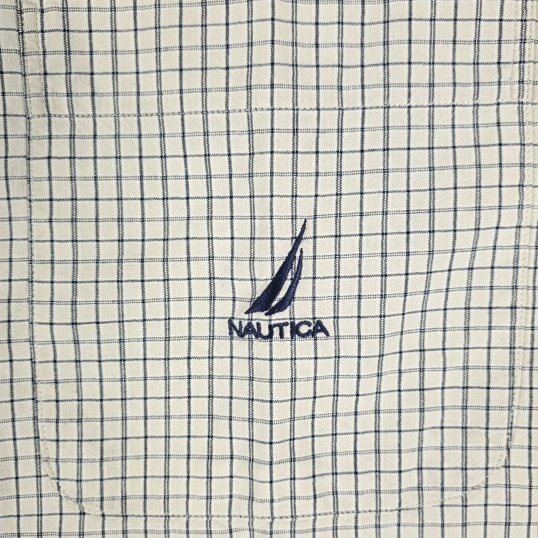 Nautica Nautica Button-Up Shirt Men's XL Blue Check Long Sleeve Casual Regular Fit Size US XL / EU 56 / 4 - 3 Thumbnail