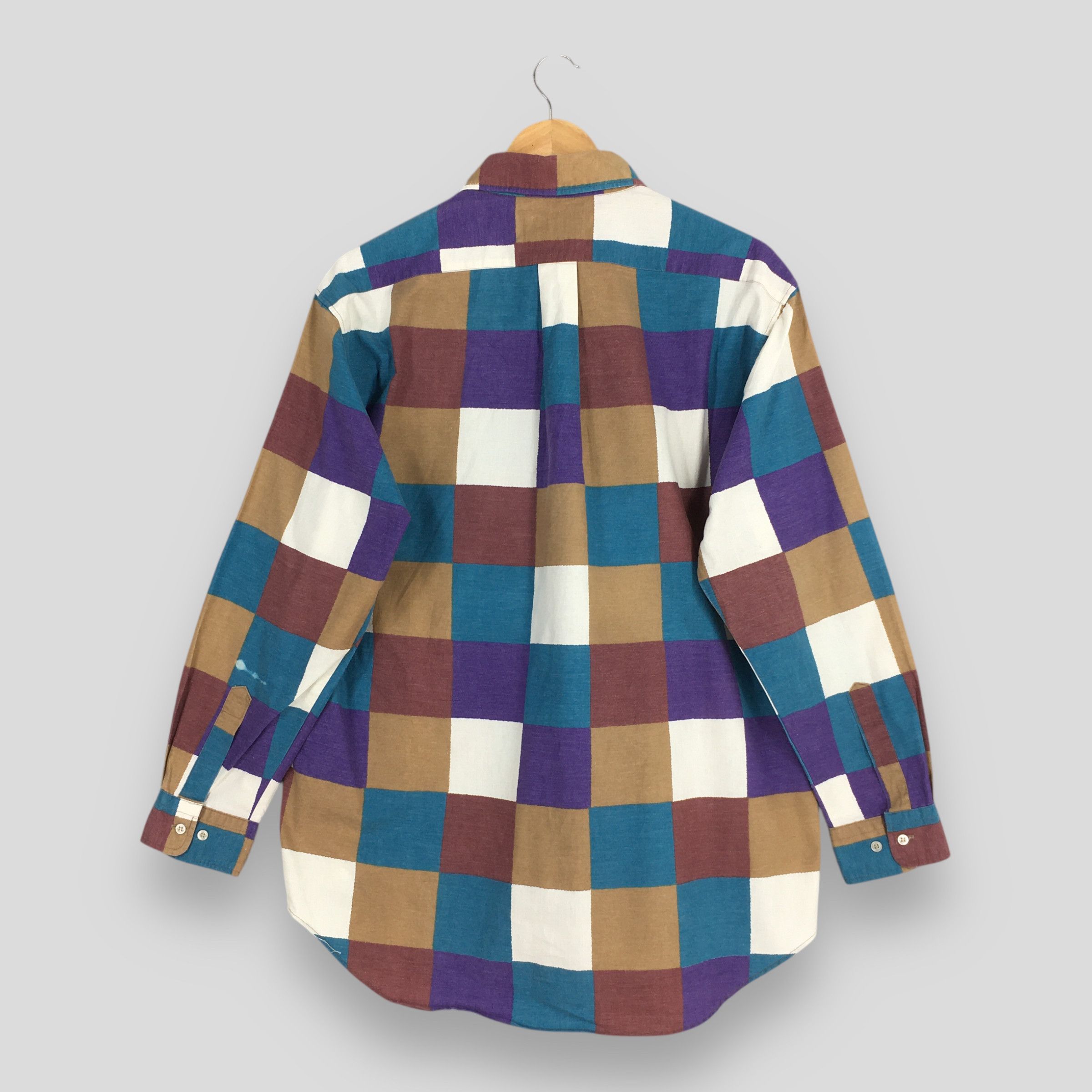 Vintage Vintage 1980s Macba Tros Plaid Checkered Flannel Large Size US L / EU 52-54 / 3 - 6 Thumbnail