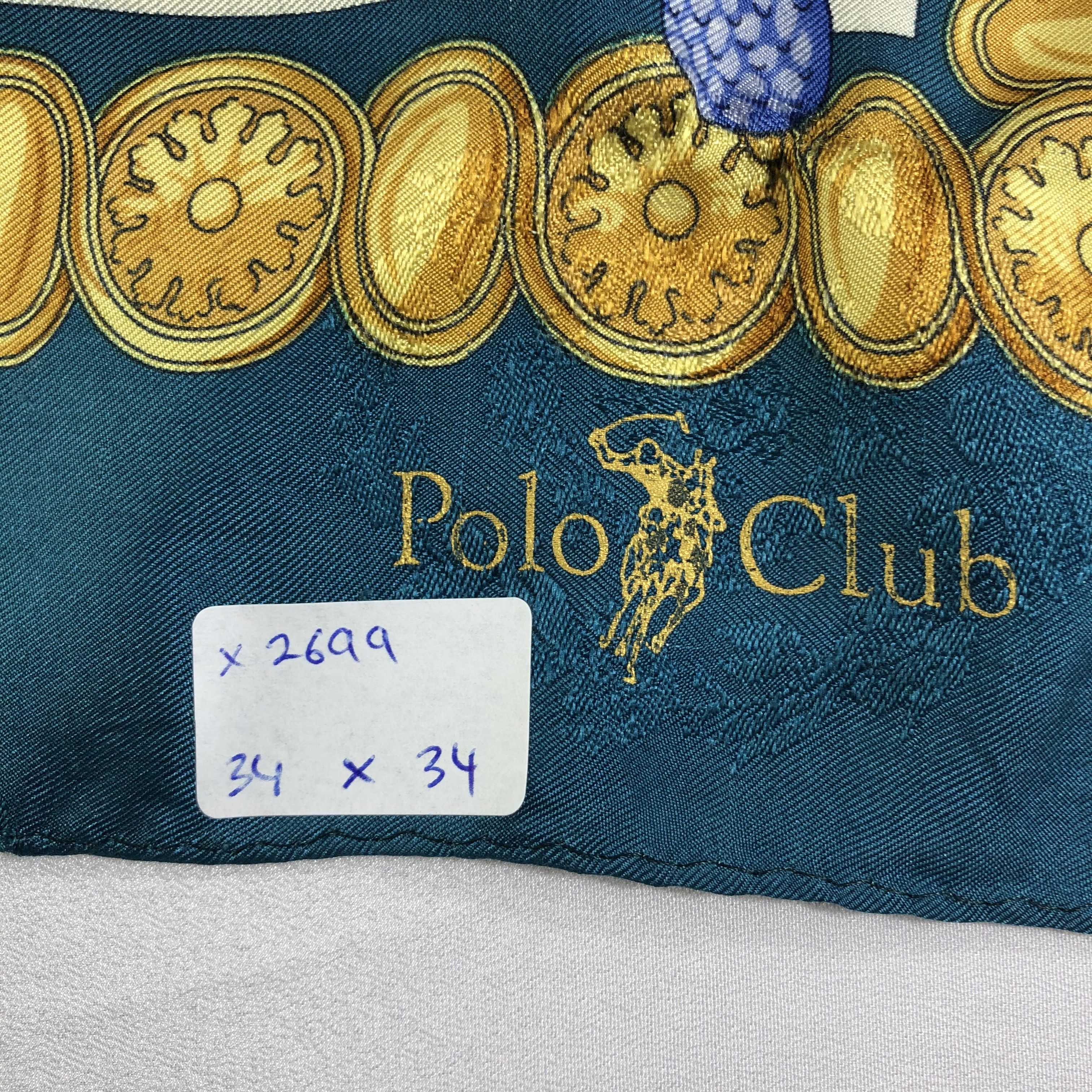 Vintage Vintage Polo Club Silk Scarf Size ONE SIZE - 7 Thumbnail