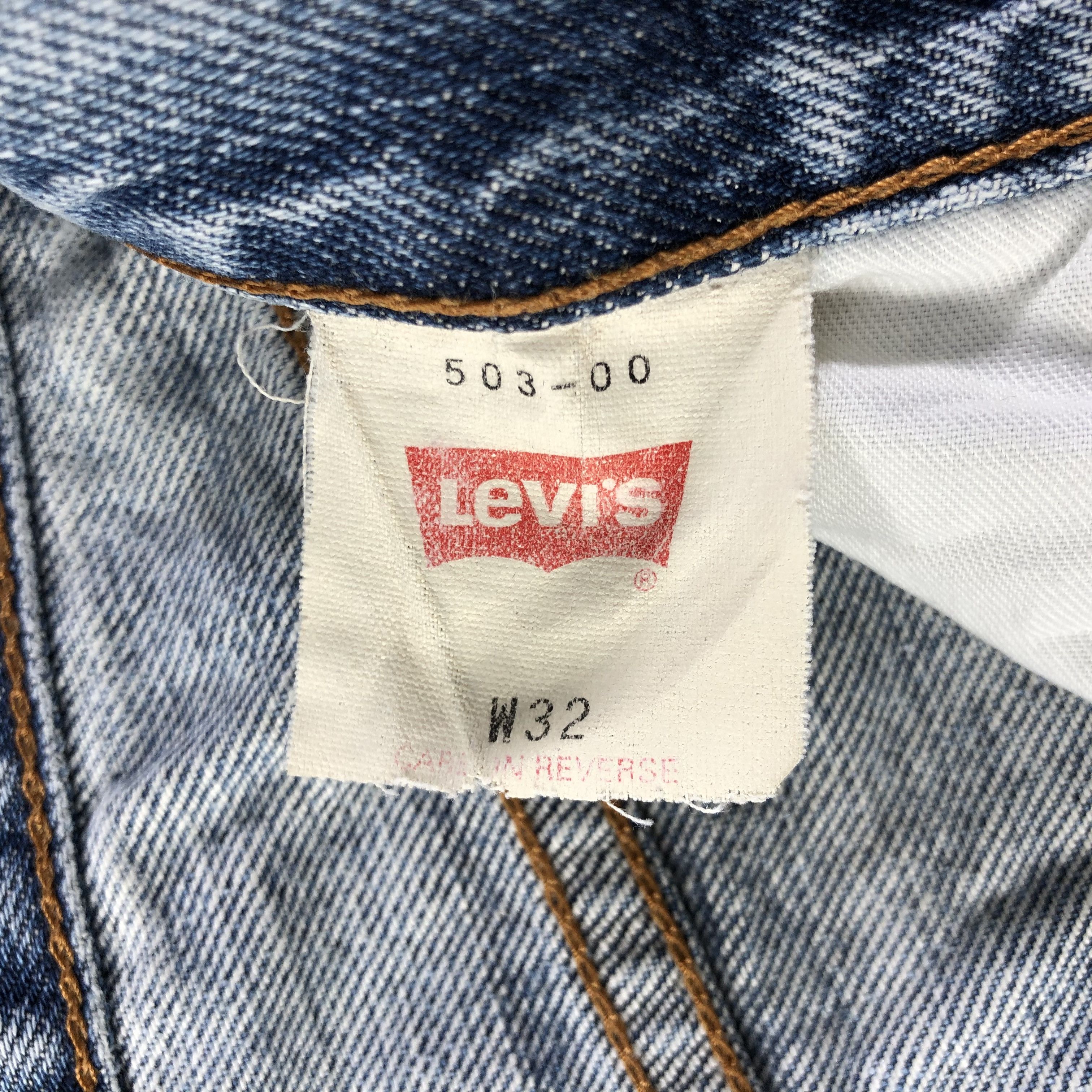 Levi's Vintage Levis 503 Jeans Faded Blue Denim KJ2094 Size US 31 - 9 Thumbnail