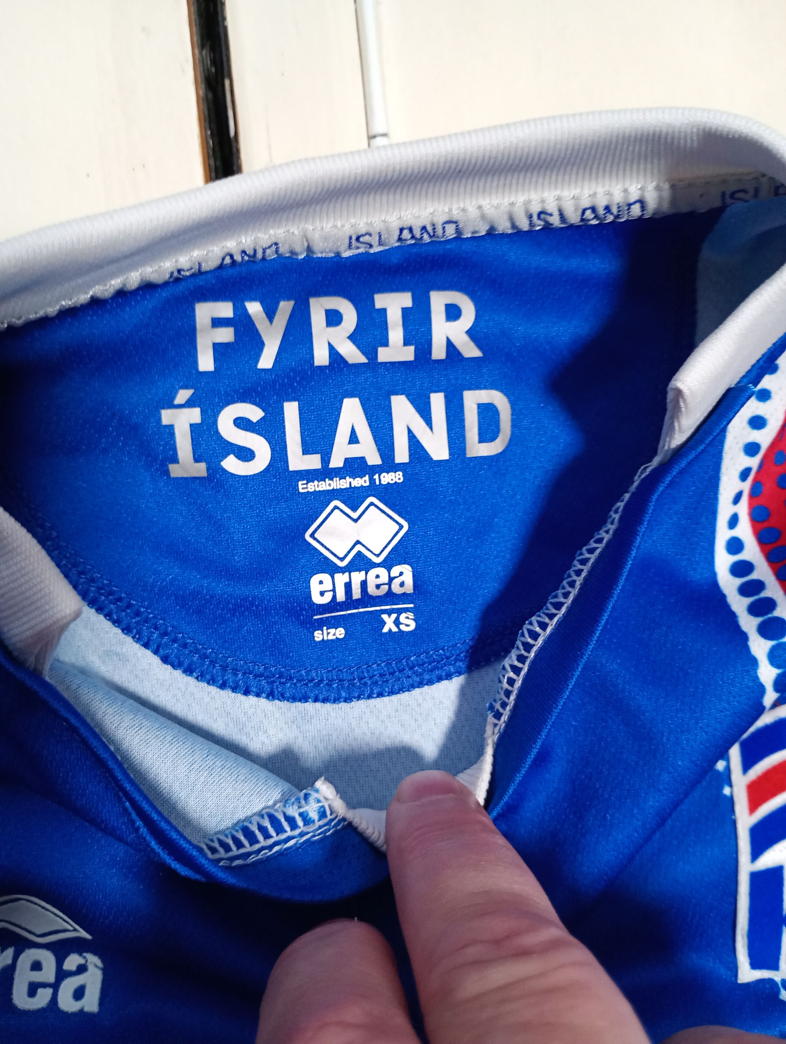 Errea Errea Fyrir Island KSI Jersey 2016-2018 Size US XS / EU 42 / 0 - 8 Thumbnail