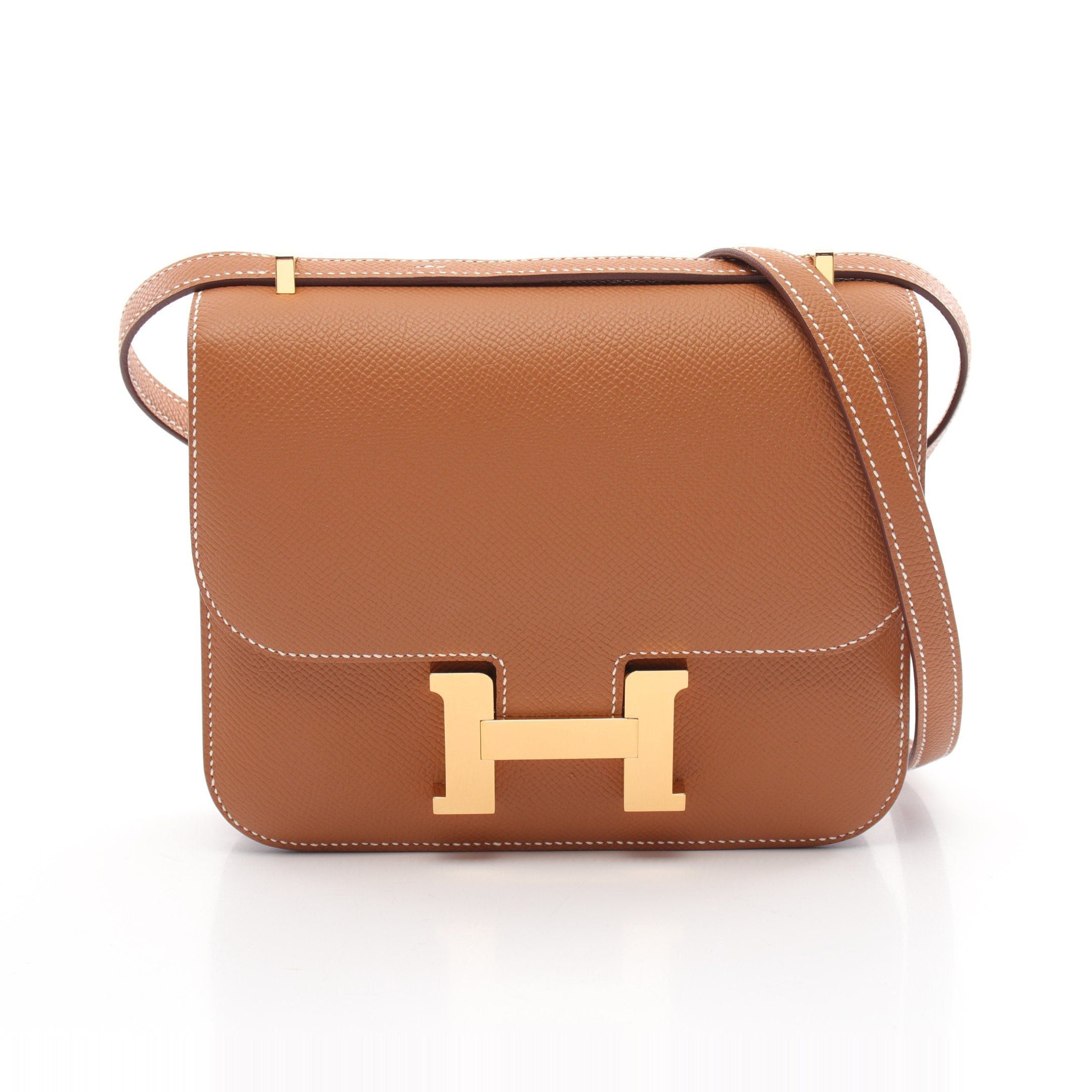 Hermes Hermes Constance 3 Mini Gold Shoulder Bag Veau Epsom Brown Hardware B Stamp Size ONE SIZE - 1 Thumbnail