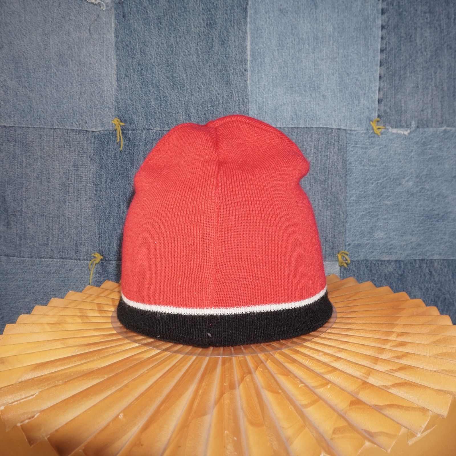 Vintage OSFA - Vintage / Y2K 00s skater style striped knitted beanie Size ONE SIZE - 4 Thumbnail