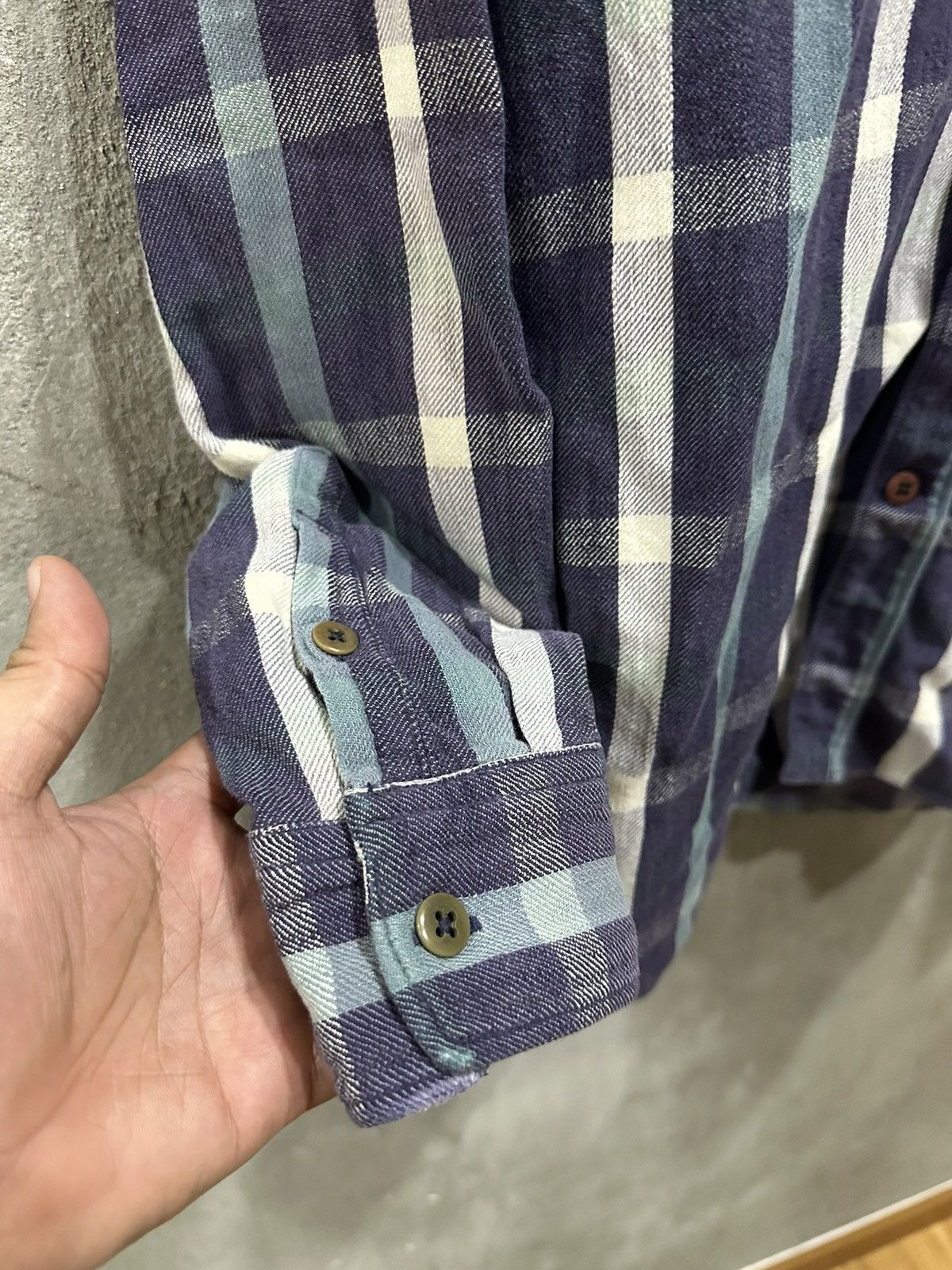 45rpm 45Rpm Studio Japan Single Pocket Plaid Flannel Size US L / EU 52-54 / 3 - 4 Thumbnail