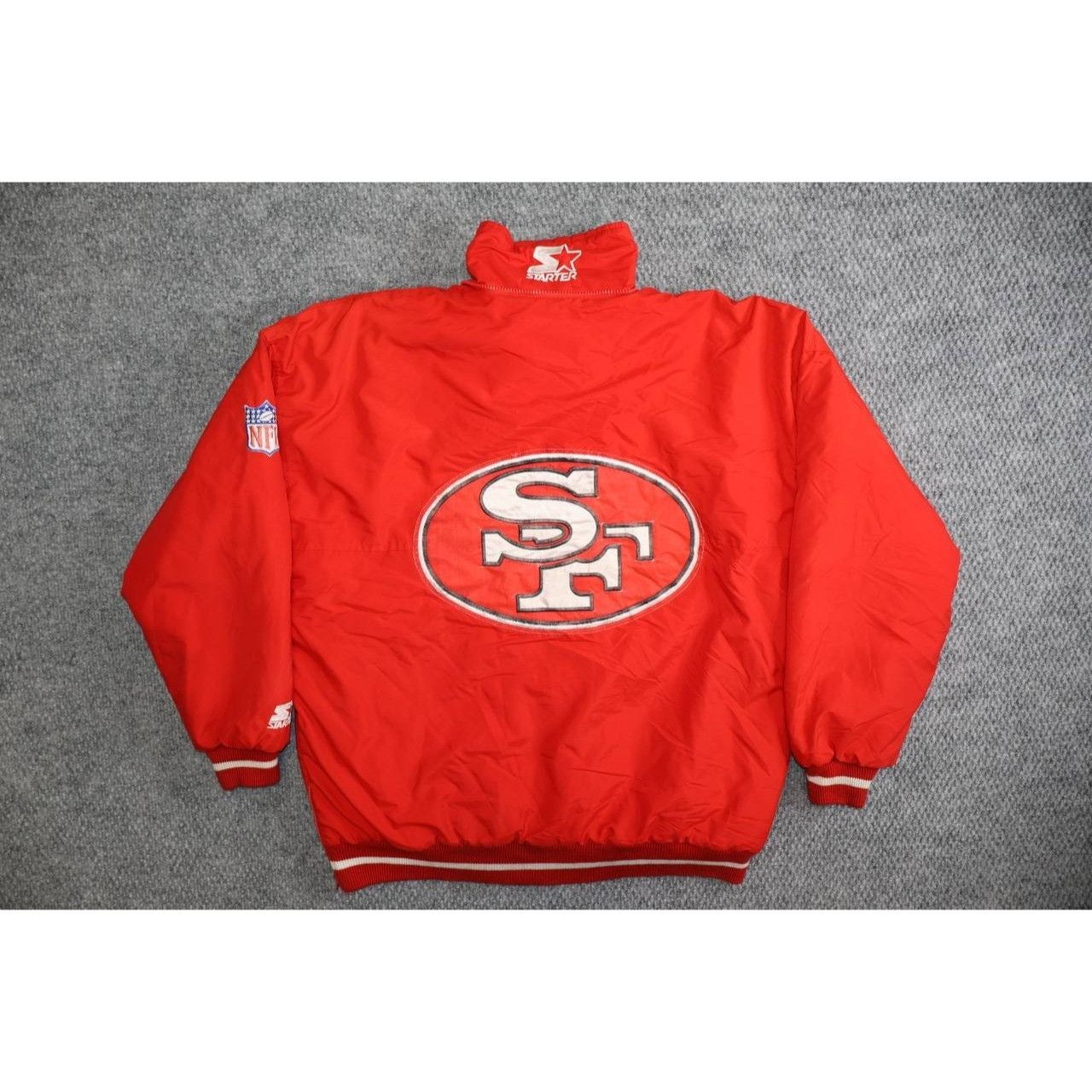 Starter Vintage Starter San Francisco 49ers NFL Hooded Puffer Jacket Size US XL / EU 56 / 4 - 14 Thumbnail