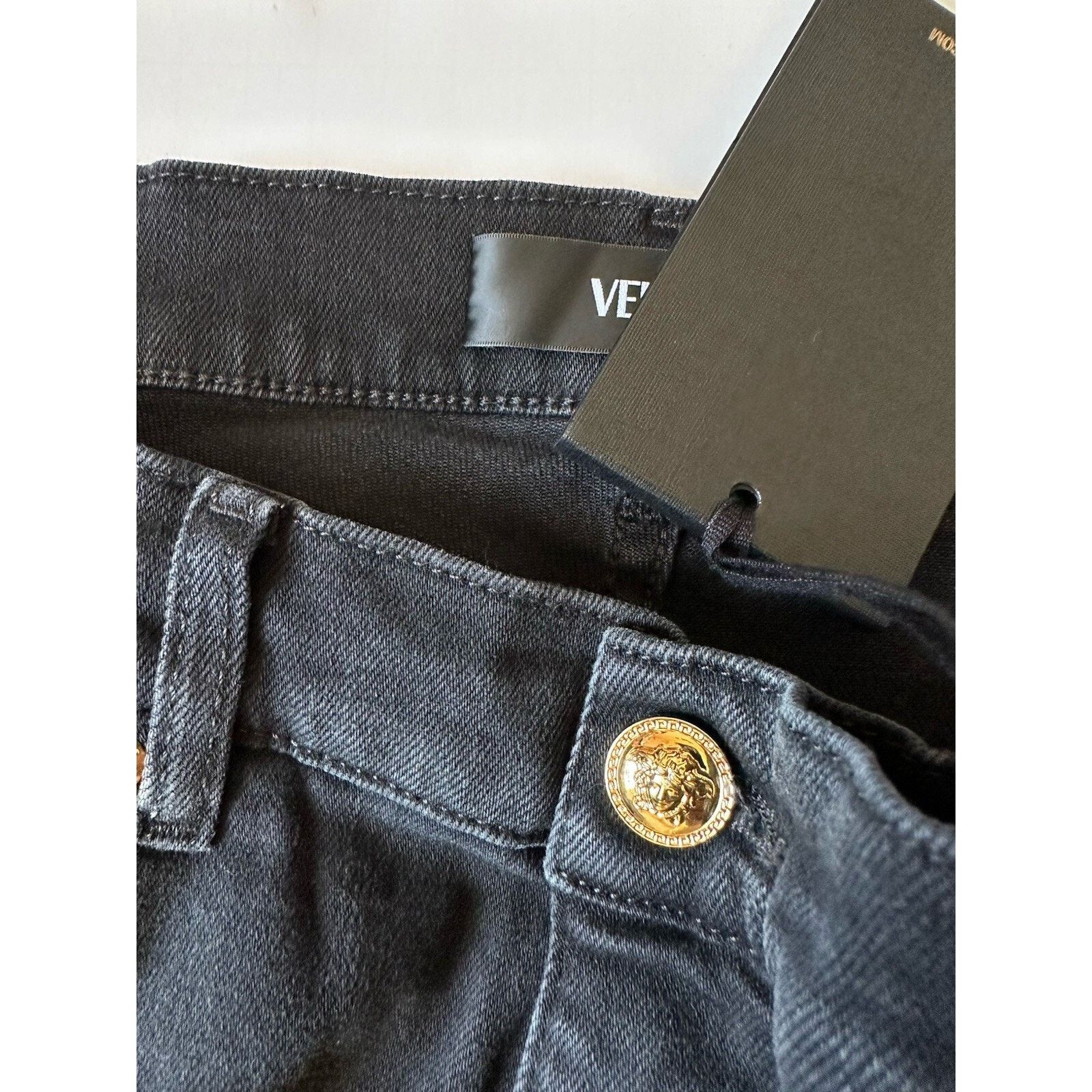 Versace Versace Men’s Black Stretch Stone Washed Jeans 32 US 1011835 Size US 32 / EU 48 - 7 Thumbnail