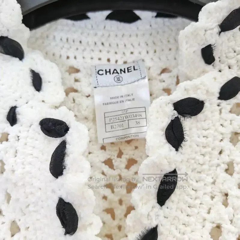 Chanel Chanel White Wool Blend Short Cardigan . Size M / US 6-8 / IT 42-44 - 5 Thumbnail